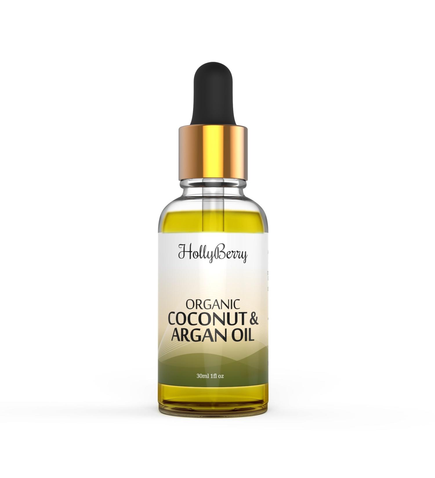Organic Argan & Coconut Oil Dry & Damaged Hair - Skin Hydration - Nails & Bath - Stretch marks - Buy Online on GoSupps.com