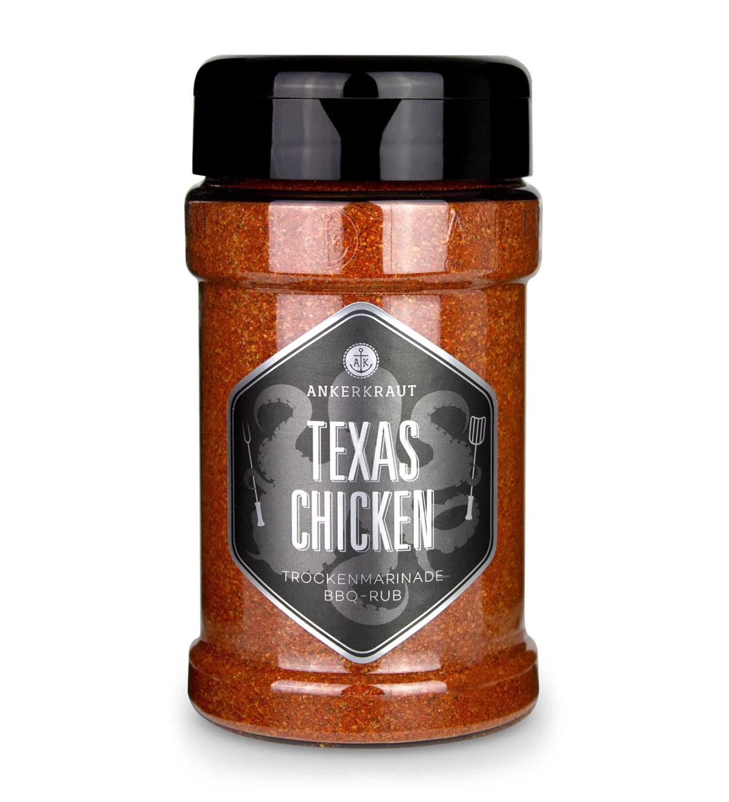 Ankerkraut Texas Chicken BBQ Rub - Premium Spice Mix for Chicken Wings & Pulled Chicken 230g | International Shipping - Buy Online on GoSupps.com