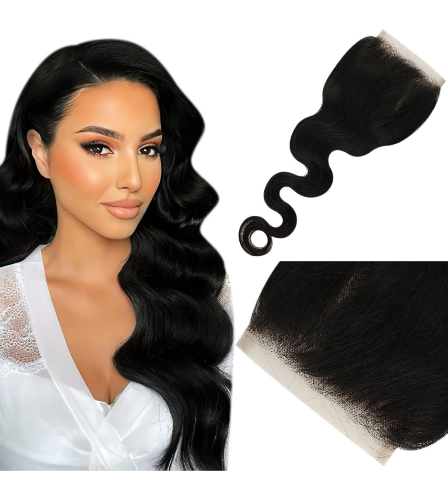 Full Shine 4x4 Fermeture de partie libre 16 pouces Body Wave Lace Closure Cheveux humains 50gram Transparents Fermeture de cheveux humains Couleur noire naturelle 16 Inch 4*4 Lace Closure #Body Wave Natural Black - Buy Online on GoSupps.com
