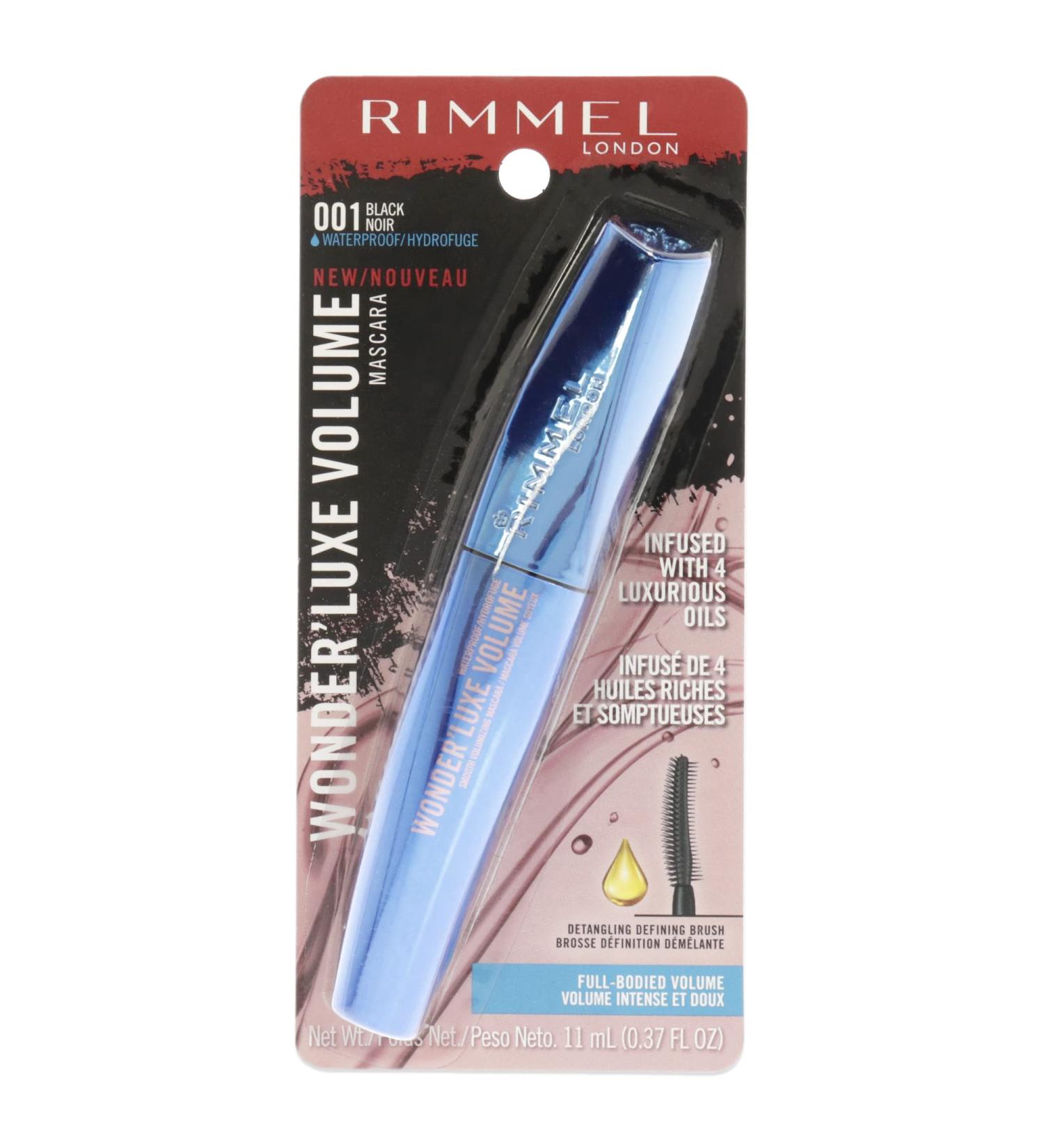 Rimmel London Wonder Luxe Volume Waterproof Mascara in 001 Black - 0.37 oz | Women's Mascara - Buy Online on GoSupps.com