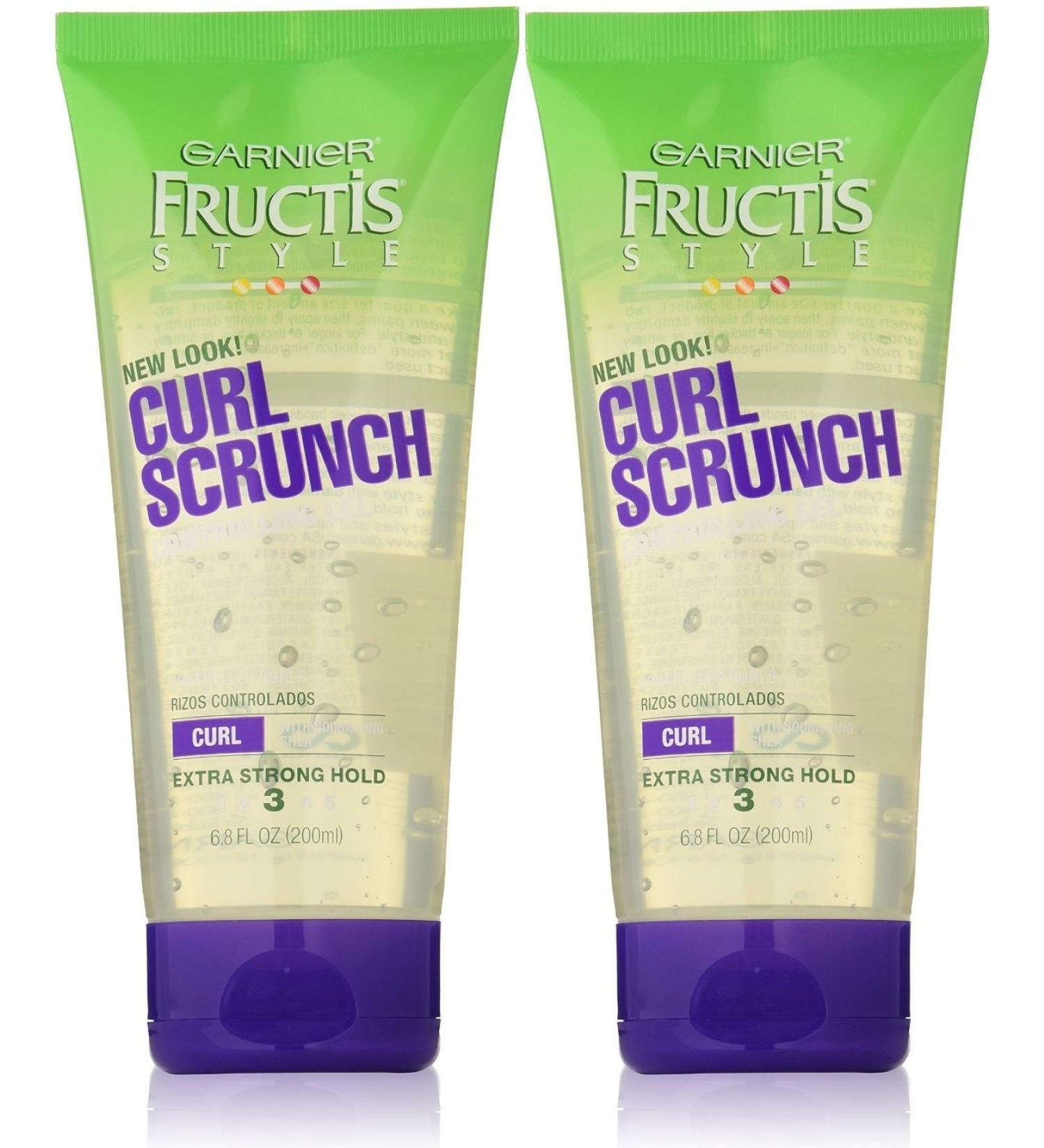Garnier Fructis Curl Scrunch Gel  Extra Strong Hold  6.8 oz  2 pk