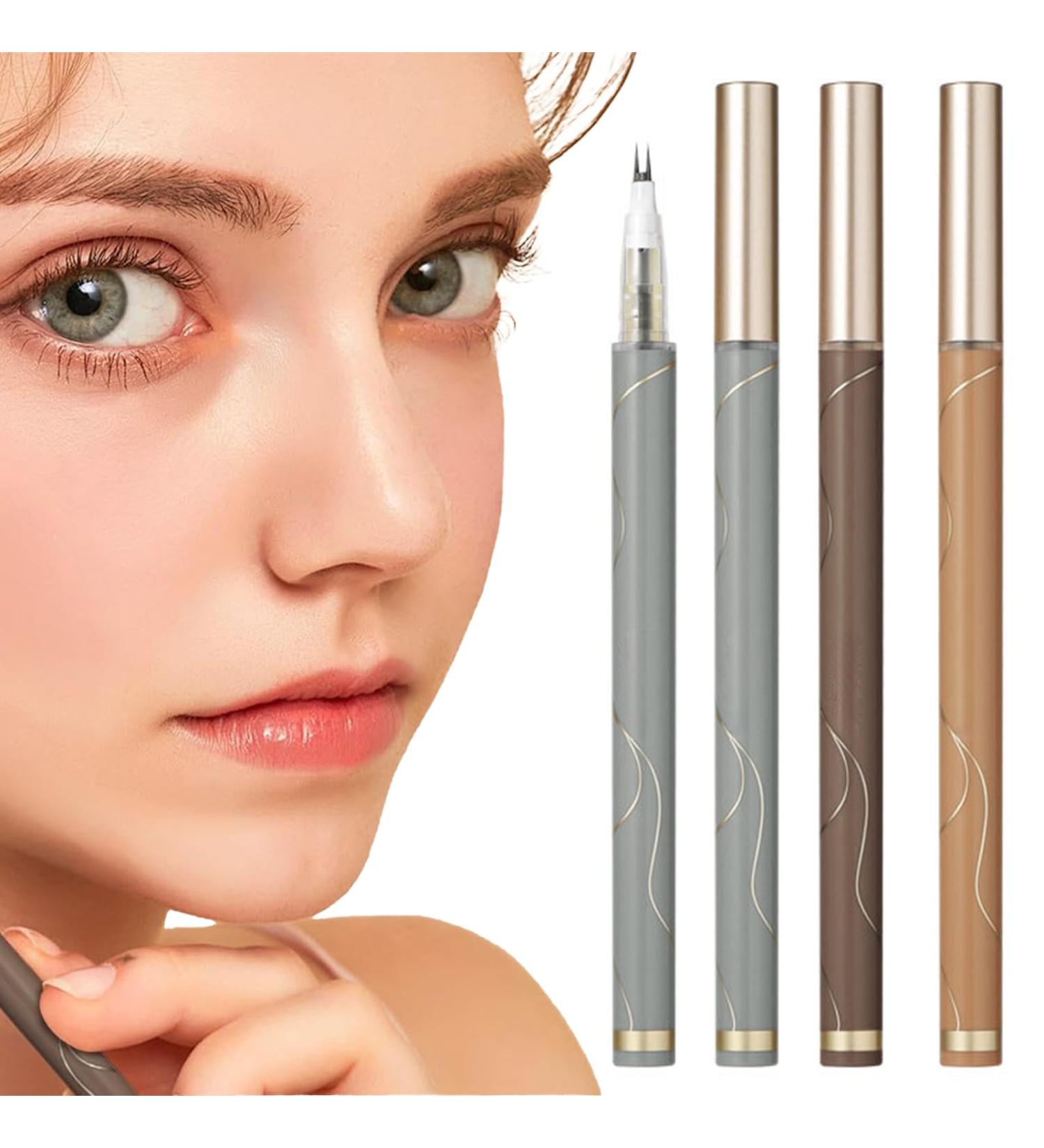 Dual Pronged Bottom Eyelashes Pen Waterproof Liquid Eyeliner 3D Waterproof Eyelash Pen Eye Liner Liquid Eyeliner Double Tip Lower Eyelash Pencil for Makeup for Natural Eye Makeup (3Pcs) - Buy Online on GoSupps.com