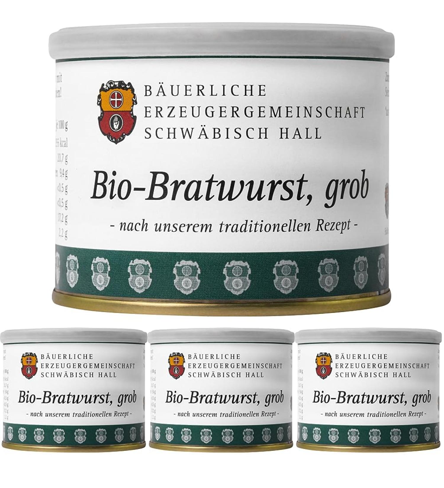 Buy Schw bisch Hall Organic Bratwurst 200g (Pack of 4) - International Shipping Available! - Buy Online on GoSupps.com