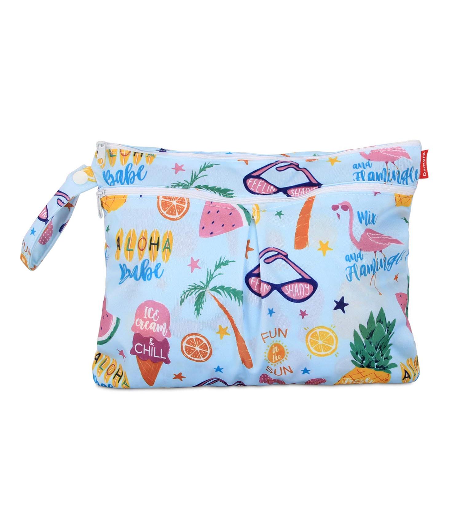 Damero Reusable Wetbag Diaper Bag - Perfect for On-the-Go Baby Essentials & Dirty Clothing | Small Size for Summer Vacations - Buy Online on GoSupps.com