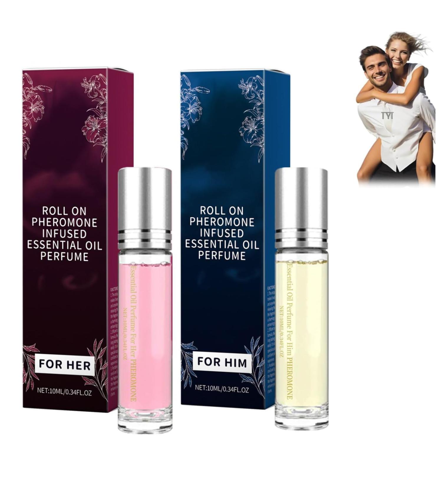 Women Enhanced Pheromone Perfume Pheromones Perfumes for Women Long Lasting Roll on Pheromone Perfume to Attract Men (2PCS) - Buy Online on GoSupps.com