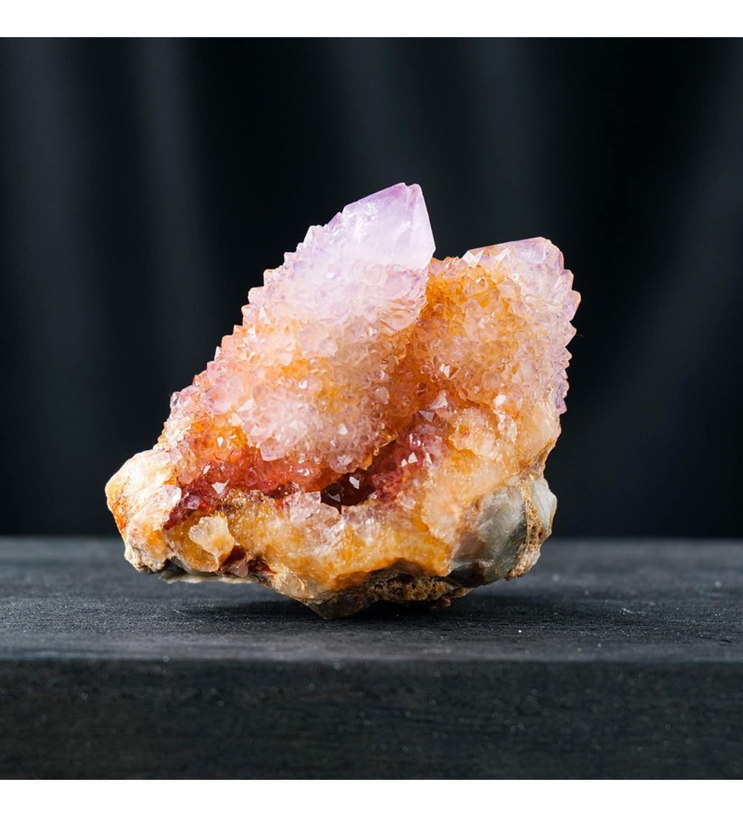 Natural Crystal Rough Natural Raw Cactus Amethyst Cluster Irregular Voilet Cluster Amethyst Specimens (Color : Cactus Cluster Size : 50-70g) 50-70g Cactus Cluster - Buy Online on GoSupps.com