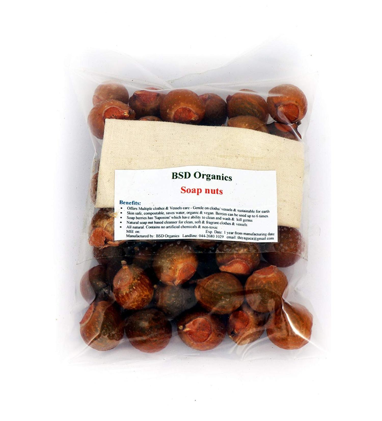 Soap Nuts (Reetha Areetha kunkudukaialu) - 1 Kilo Grams (Free Pouch)(2.2 Pounds)
