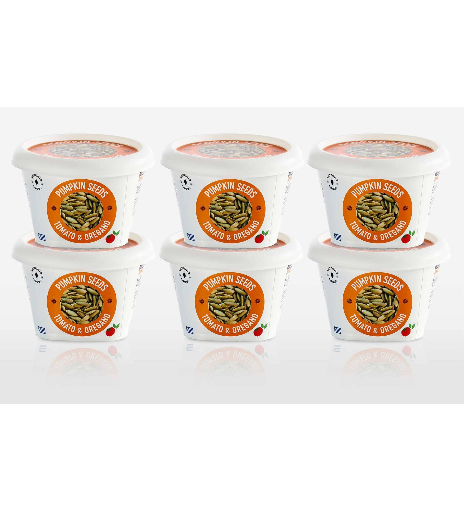 Buy Greek Premium Pumpkin Roasted with Tomato & Oregano | High Protein & Fiber Vegan Gluten-Free - 6x85g - Buy Online on GoSupps.com