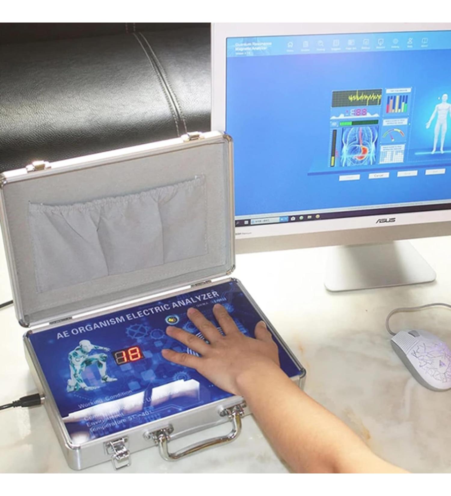 Vanenfere Quantum Magnetic Resonance Health Body Analyzer - 3D Dynamic Multilingual Full-Body Support for Home & Office - Silvery - Buy Online on GoSupps.com