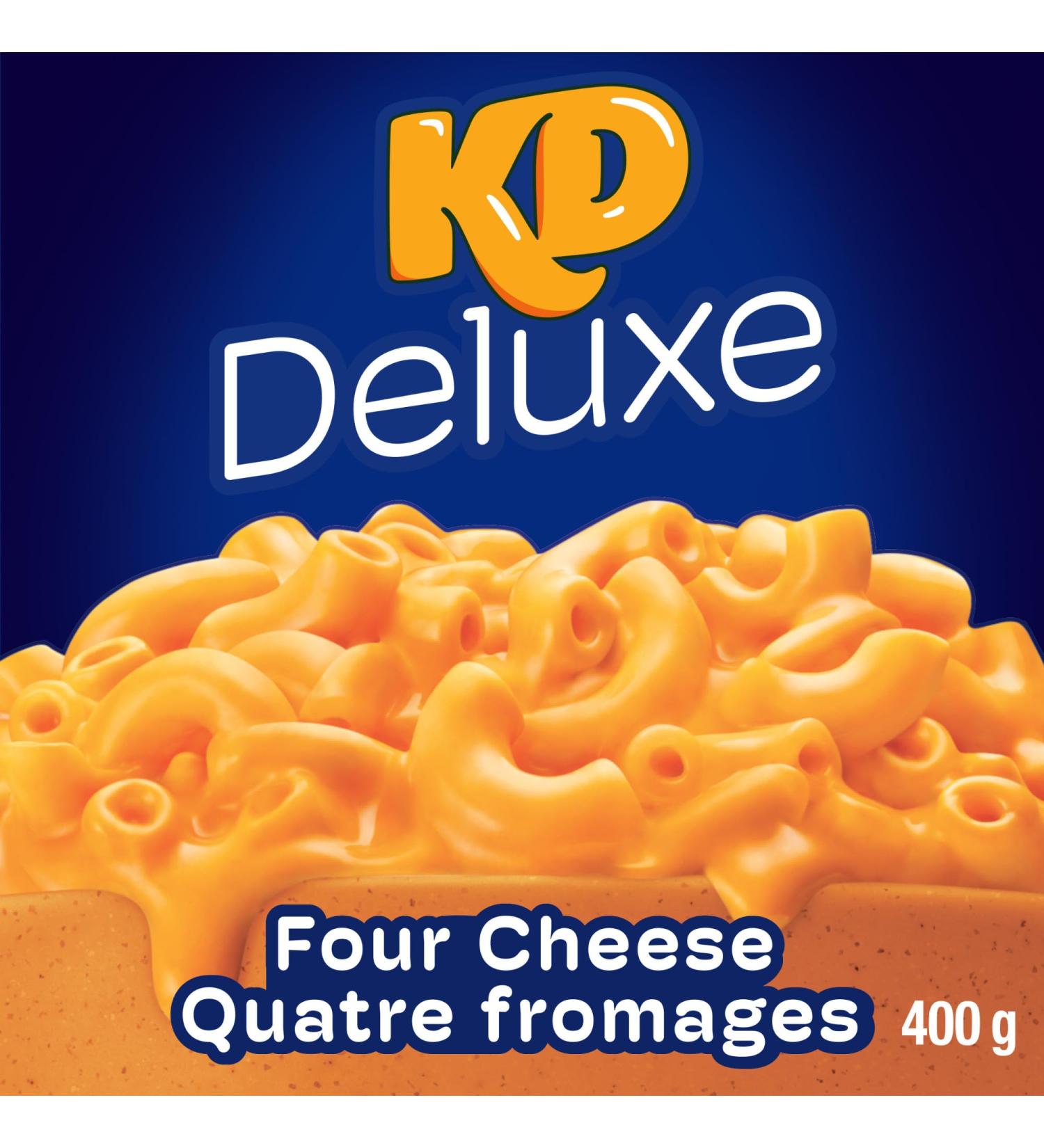 Kraft Deluxe Four Cheese Macaroni & Cheese 400g (Pack of 12) Cheese 400g (Pack of 12) - Buy Online on GoSupps.com