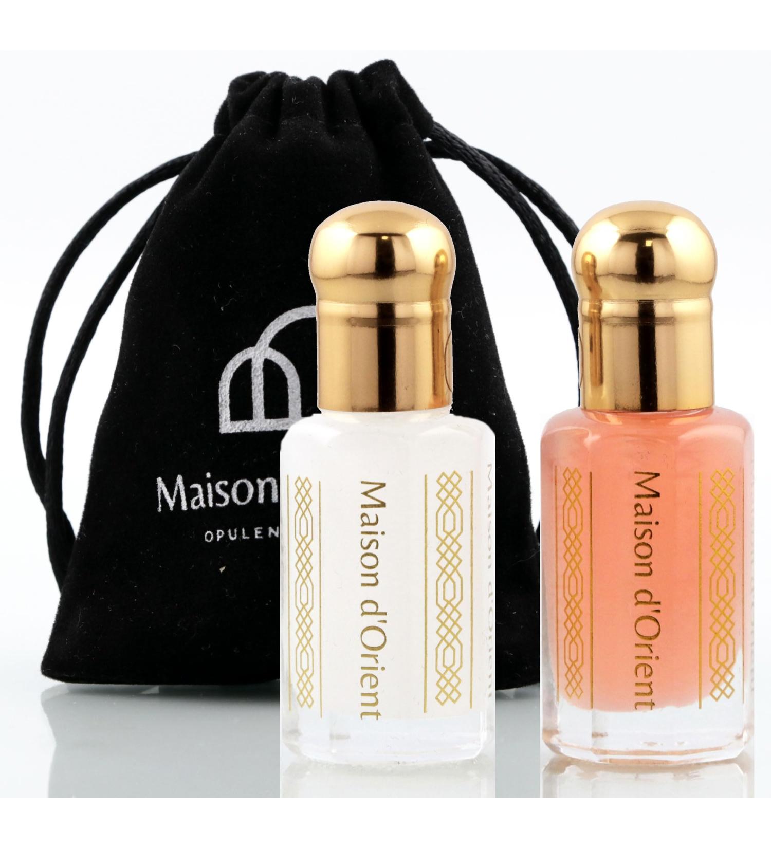 Maison d'Orient Tahara Collection 2x6mL | Pink Musk & White Musk Body Oil Perfume for Women | Arabian Perfume Oils | Arab Perfumes for Women (Perfumes Arabes de Mujer - Almizcle Blanco y Rosa) 2 x 6mL Samples - Buy Online on GoSupps.com