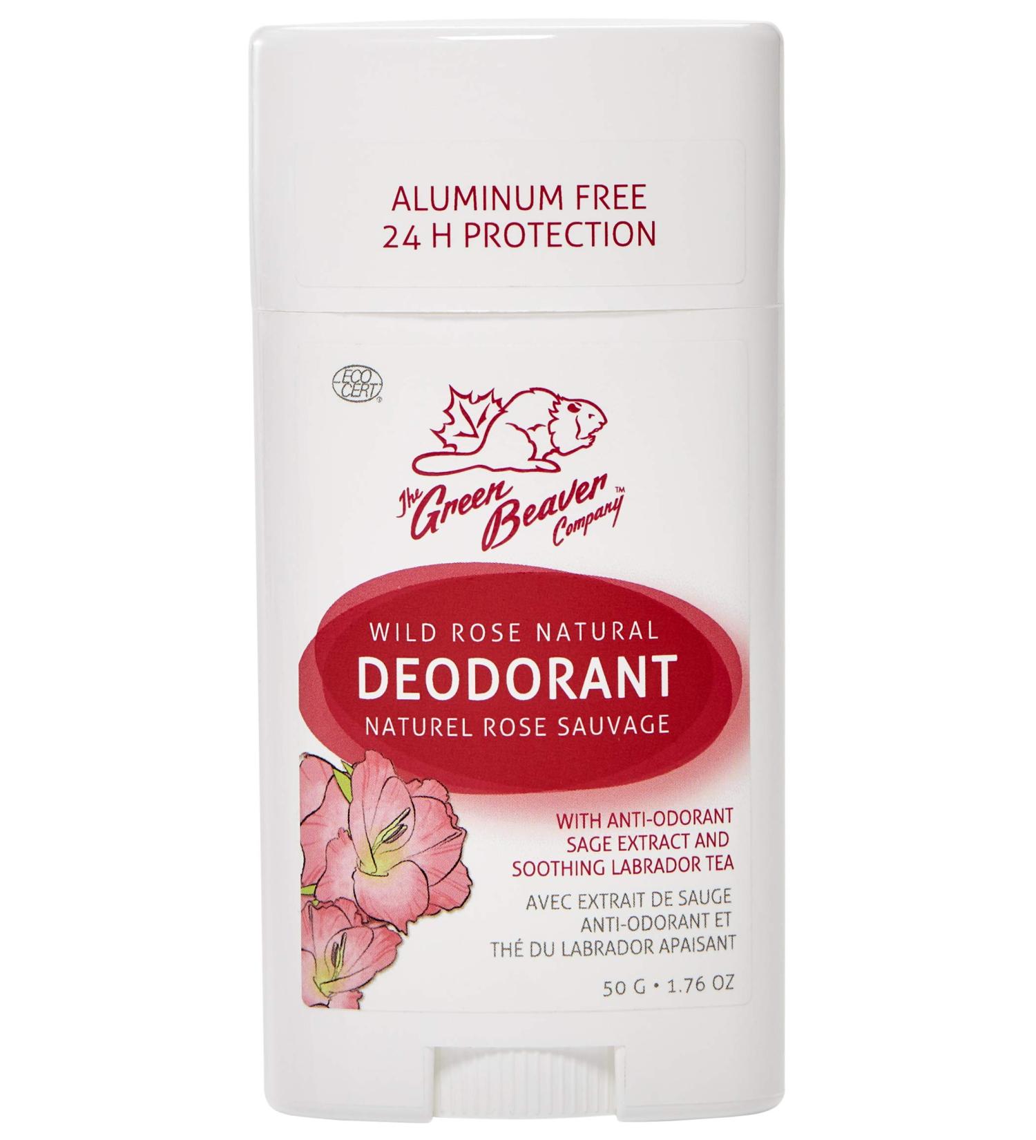 Green Beaver Wild Rose Natural Deodorant Stick - 24 Hour Protection, Aluminum Free, 1.76 Oz - Buy Online on GoSupps.com