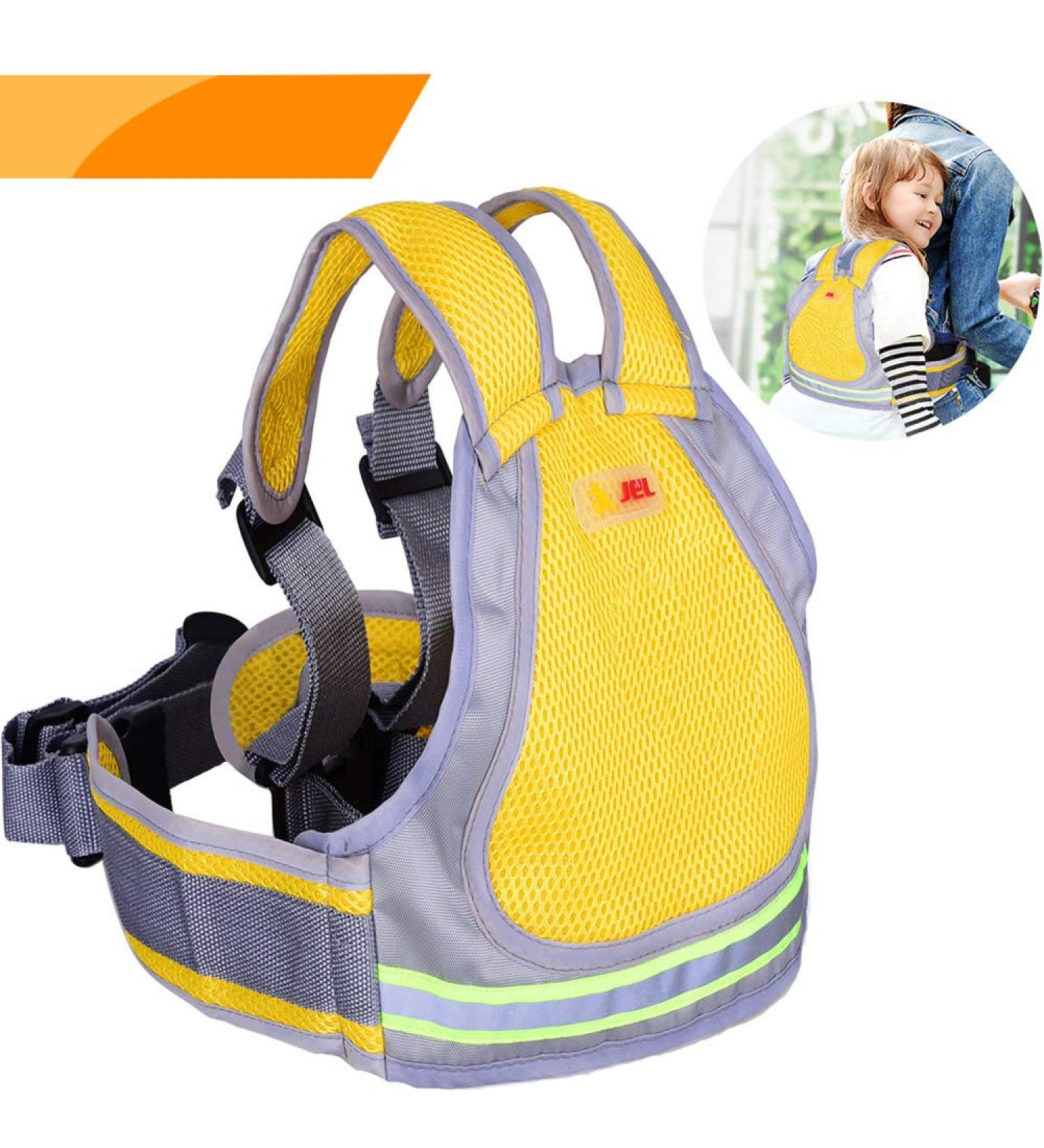 Jolik Child Motorcycle Safety Harness with 4-in-1 Buckle | Breathable Yellow Material - Buy Online on GoSupps.com
