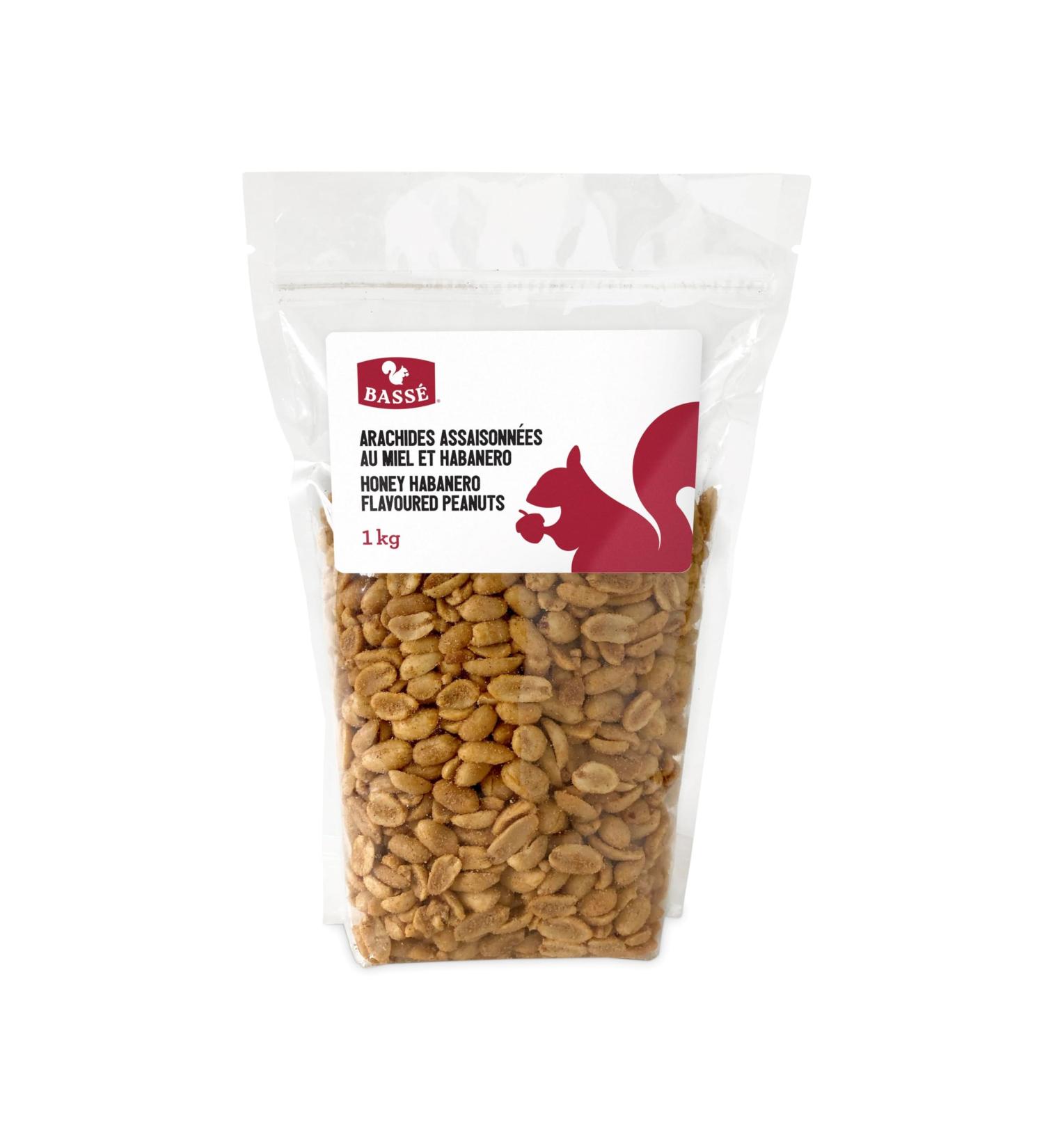 Bass Honey Habanero Peanuts - 1kg Kosher Certified | Spicy & Sweet Gourmet Snack | Premium Peanuts with a Kick | Perfect for Parties Gifting & Everyday Snacking