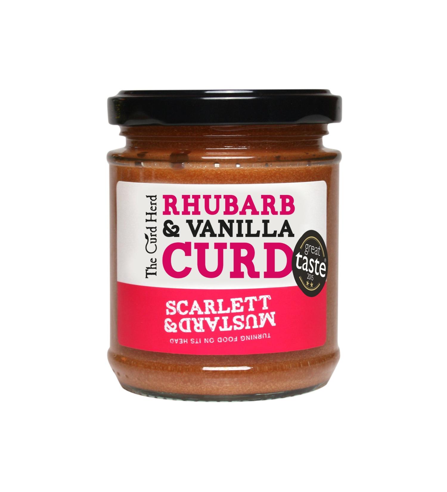Scarlett & Mustard - The Curd Herd - Rhubarb & Vanilla Curd - 210g