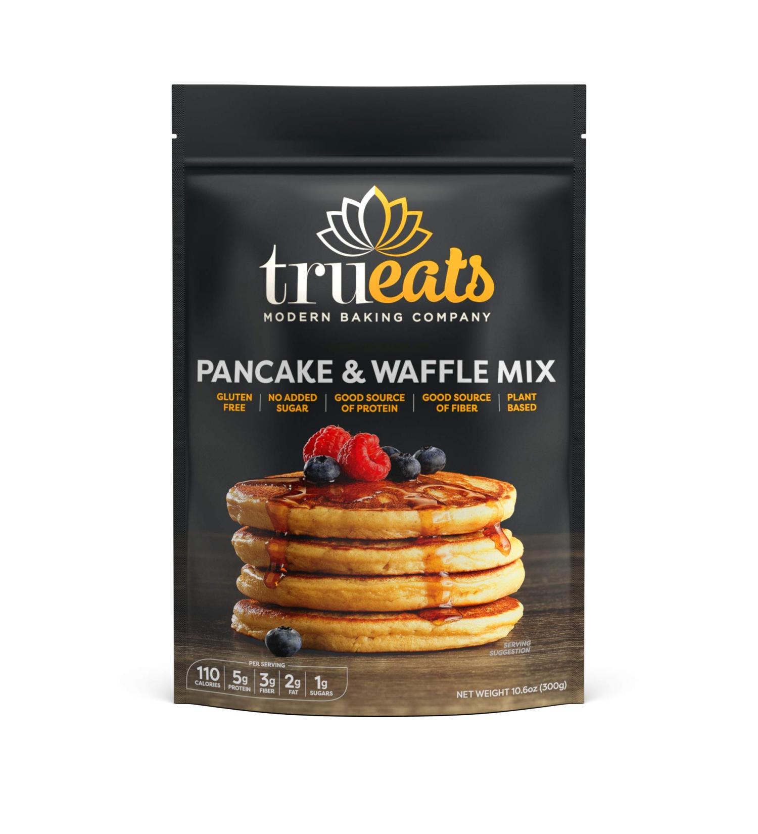 TruEats Diabetic Friendly Pancake & Waffle Mix - Protein & Fiber Rich, Low Glycemic, Gluten Free, Monk Fruit Sweetened (Vegan & Dairy Free) - Buy Online on GoSupps.com