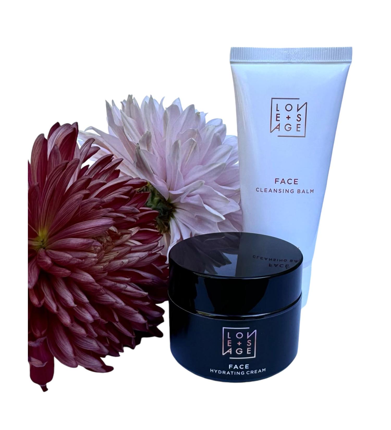 Love + Sage Hydrating Face Cream and Cleansing Balm Bundle - Buy Online on GoSupps.com