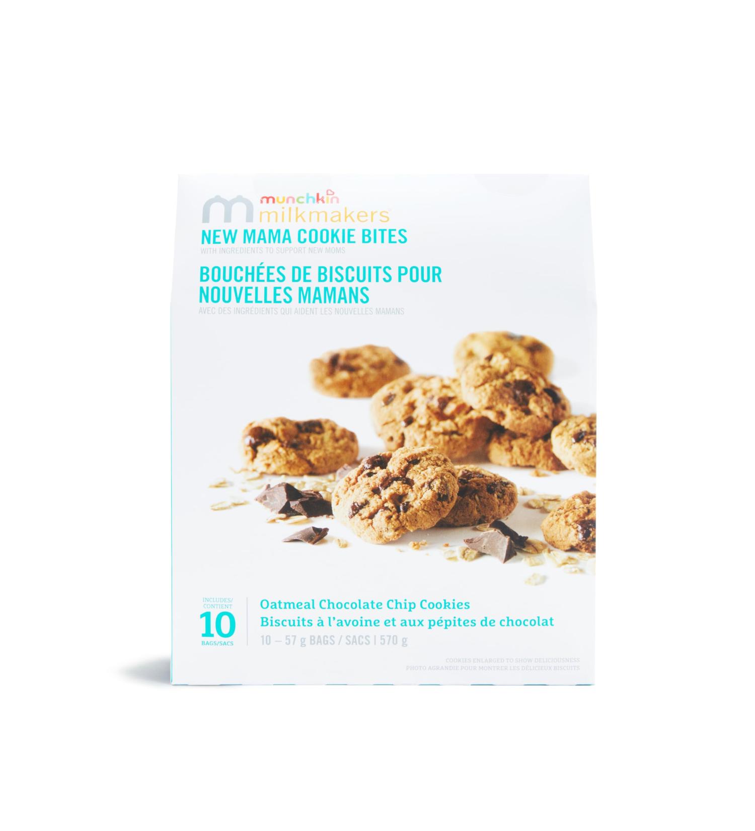 Milkmakers Lactation Cookie Bites Oatmeal Chocolate Chip 10 Count 570g - Buy Online on GoSupps.com