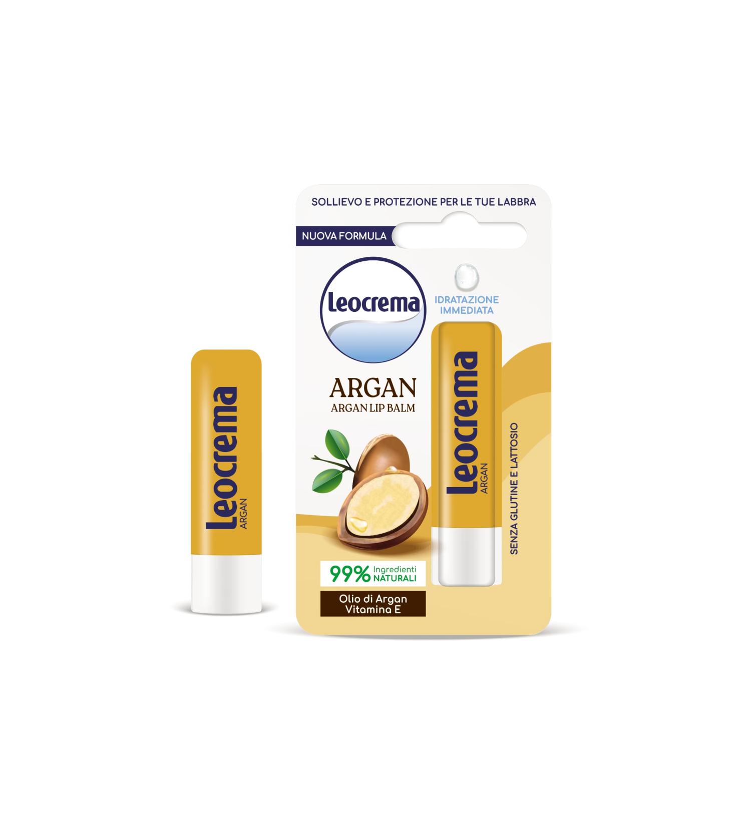 Leocrema Leocrema - Argan oil lip butter lip balm soft and hydrated lips 5 ml
