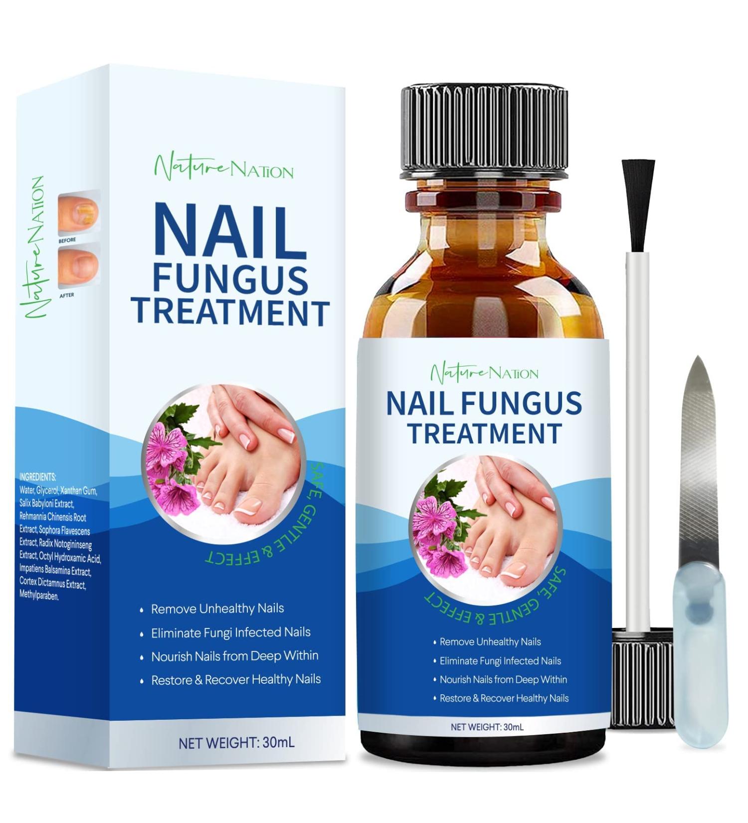 Extra Strength Toenail Fungus Treatment - Nail Repair Solution for Discolored Nails - Renew Damaged Toenails - Fingernail & Toenail Fungus Treatment - Buy Online on GoSupps.com