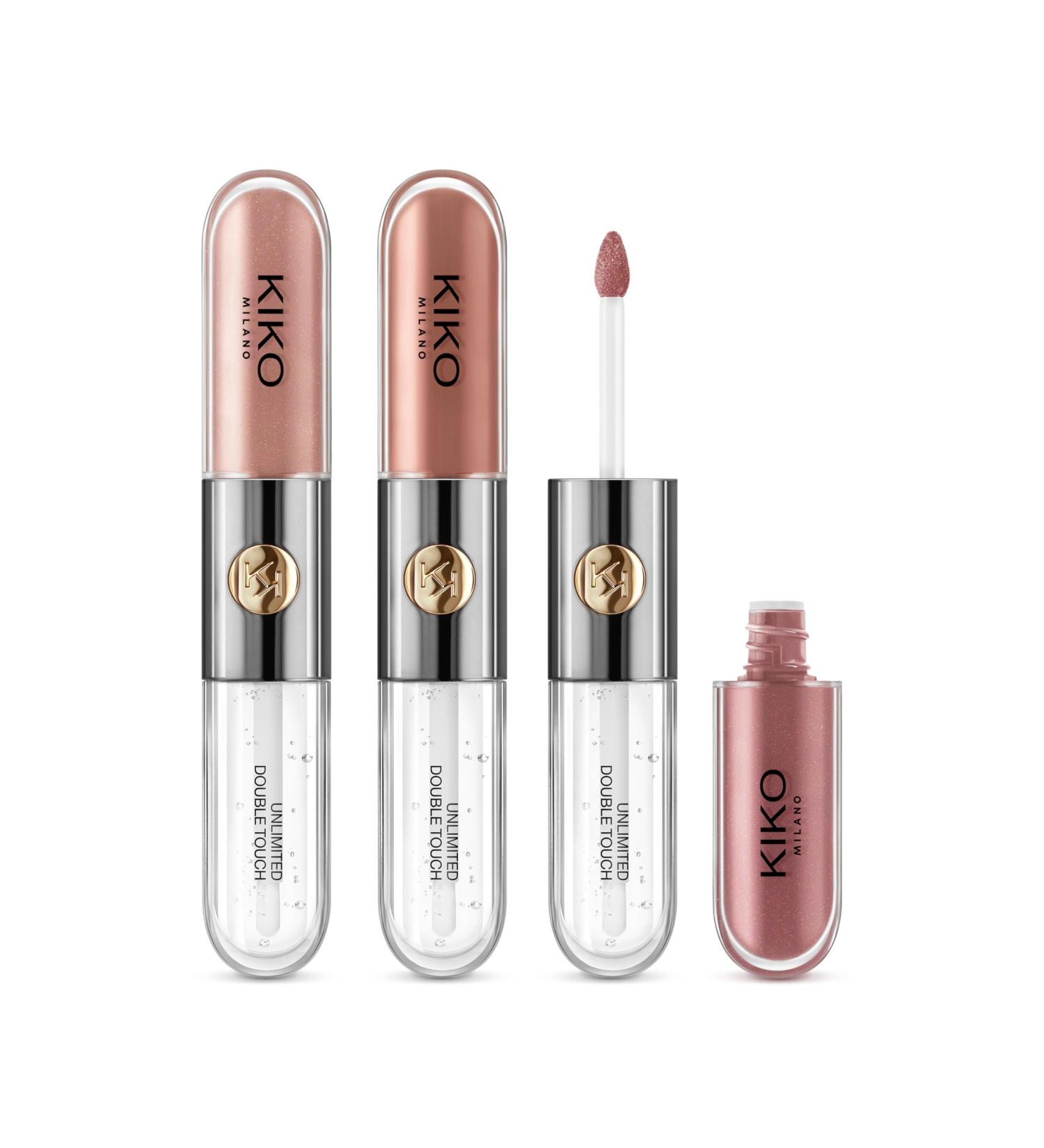 KIKO Milano Unlimited Double Touch Lip Set 01 | Lip Kit Containing 3 Two-Step Liquid Lipsticks - Buy Online on GoSupps.com