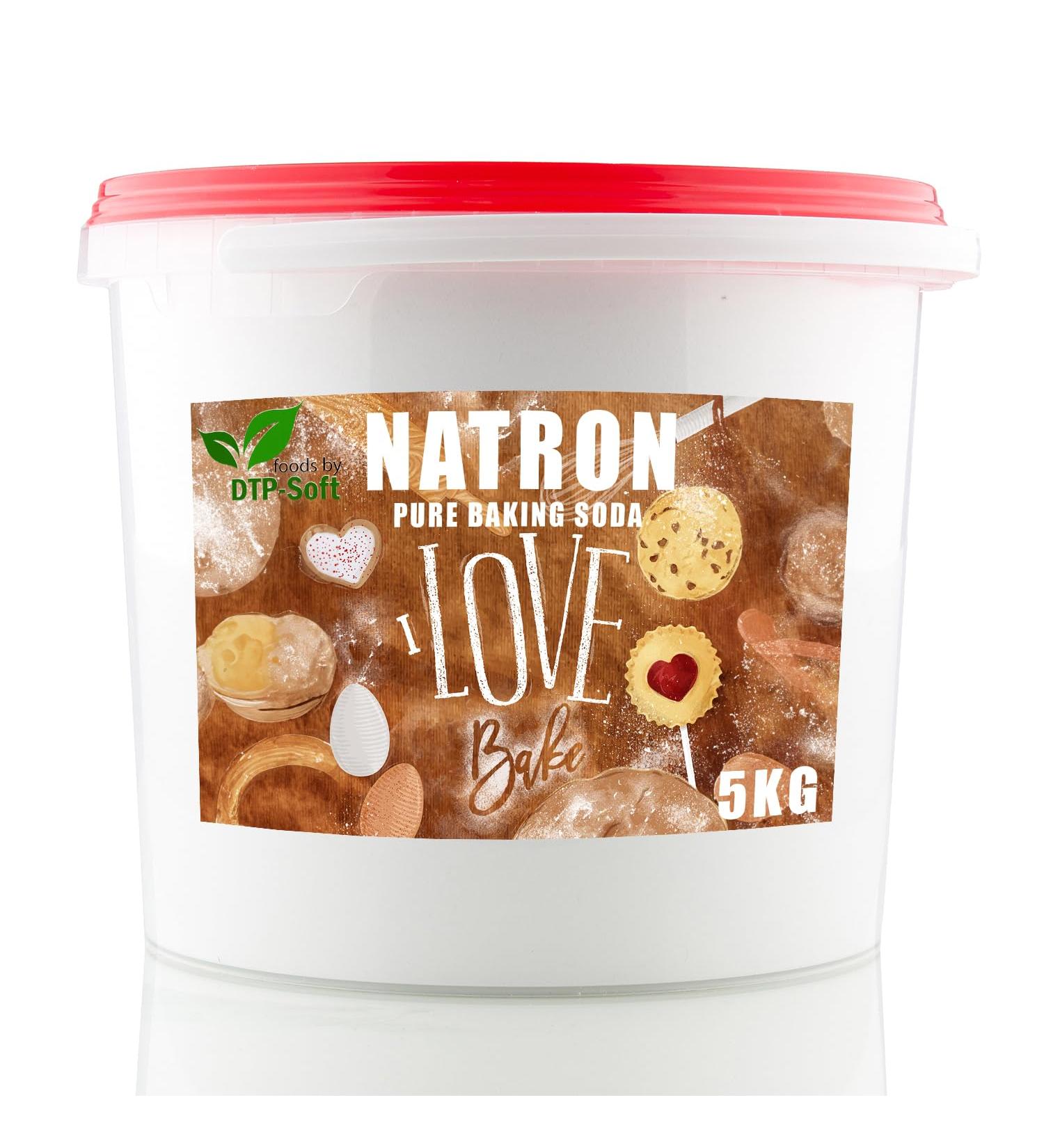 Sodium Bicarbonate (Baking Soda) E500 - 5kg Bucket - High Quality Sodium Hydrogen Carbonate for Baking & Cleaning - Buy Online on GoSupps.com