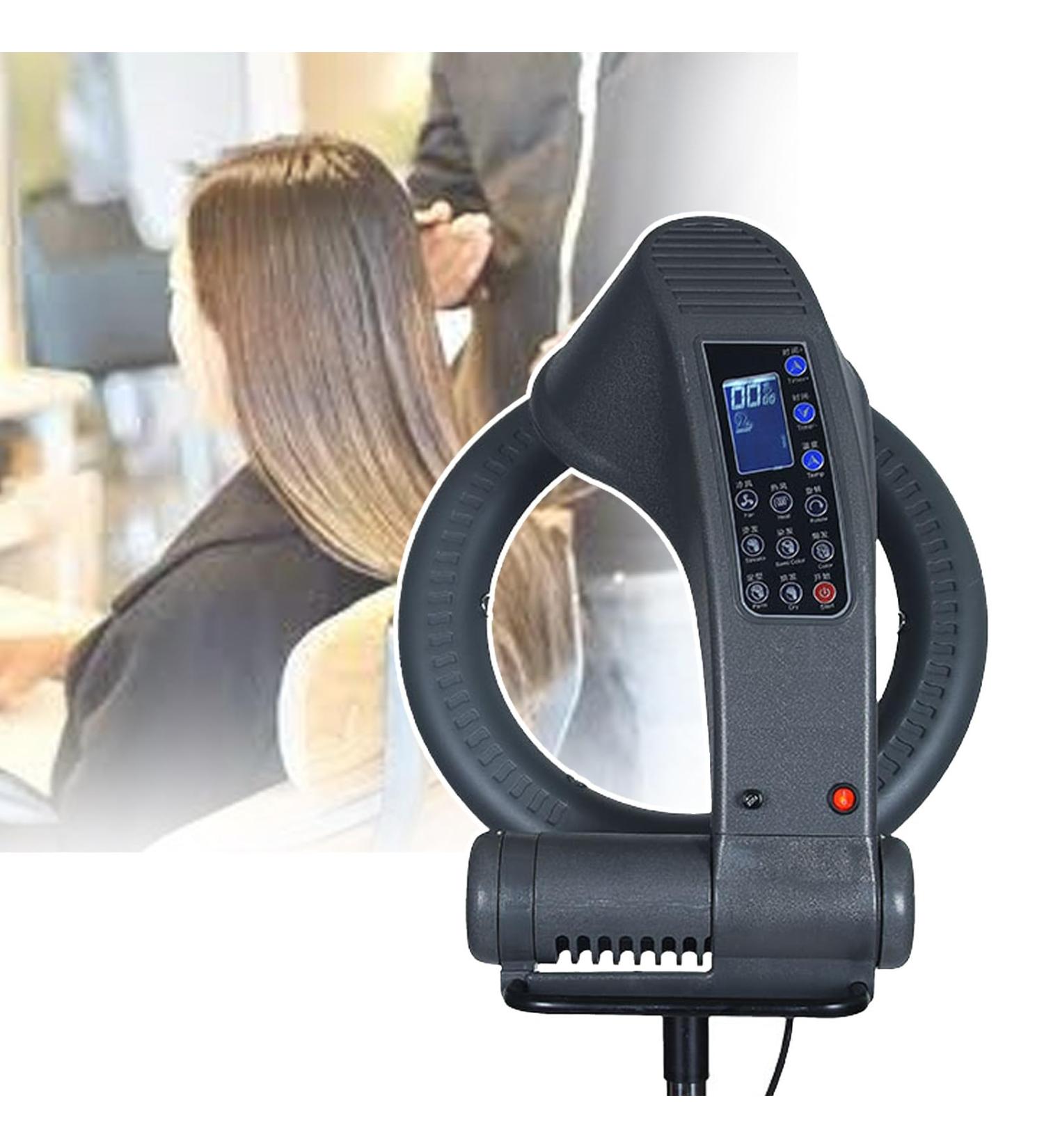 1200W Professional Adjustable Standing Hair Dryer Bonnet | Salon Dryer with 3 Temperature Settings & 360 Rotation for Hairstylists - Buy Online on GoSupps.com