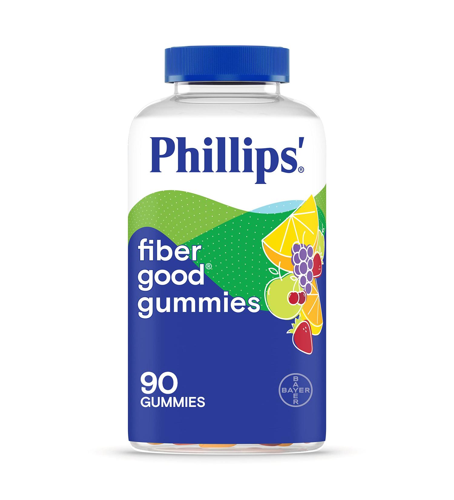 Phillips' Fiber Good Gummies 90ct | Inulin Soluable Fiber with Natural Flavors for Regularity Support - Buy Online on GoSupps.com