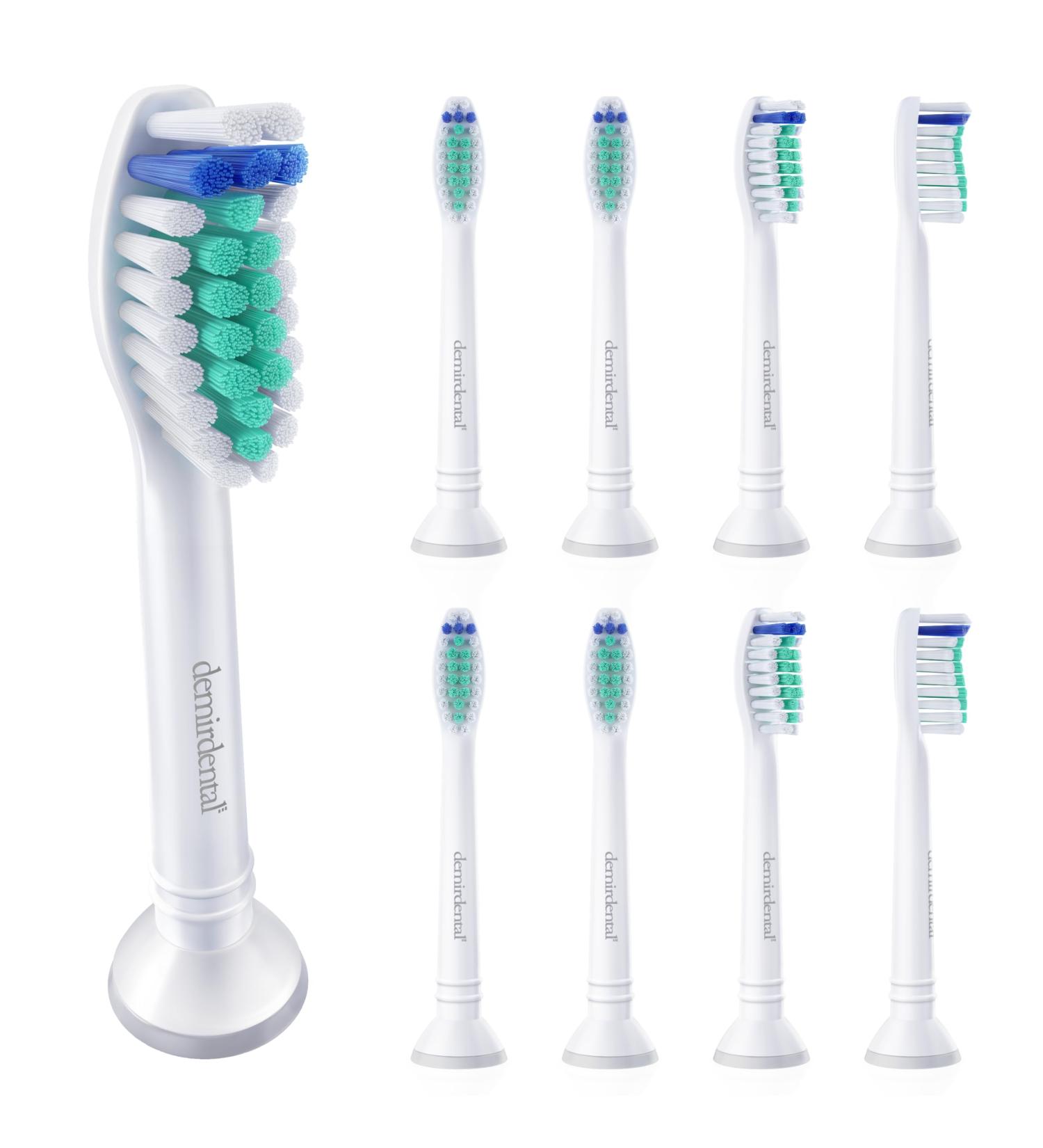 Philips Sonicare Compatible Toothbrush Heads - Hard Replacement Heads for Intense Cleaning - HX7038 - 8 Pack - Buy Online on GoSupps.com