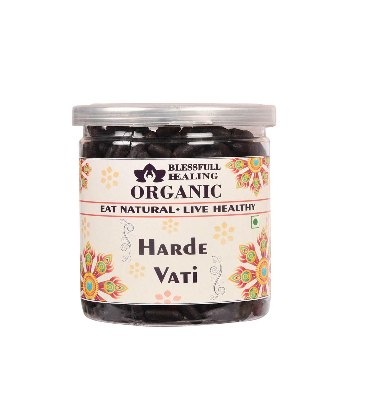 Blessfull Healing Organic Harde Vati 300 Gram Airtight Container (Packing May Vary)