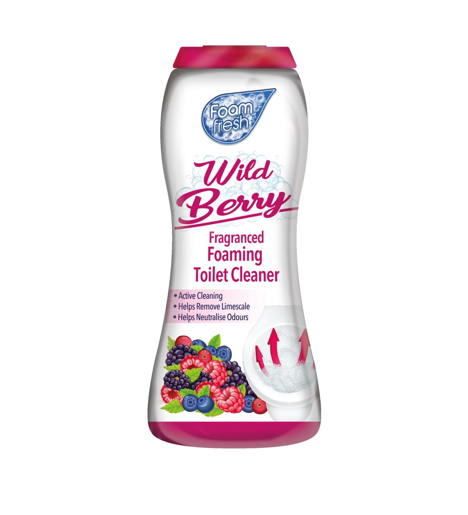 Duzzit Foam Fresh Toilet Cleaner Wild Berry - Powerful Cleaning Formula - Buy Online on GoSupps.com