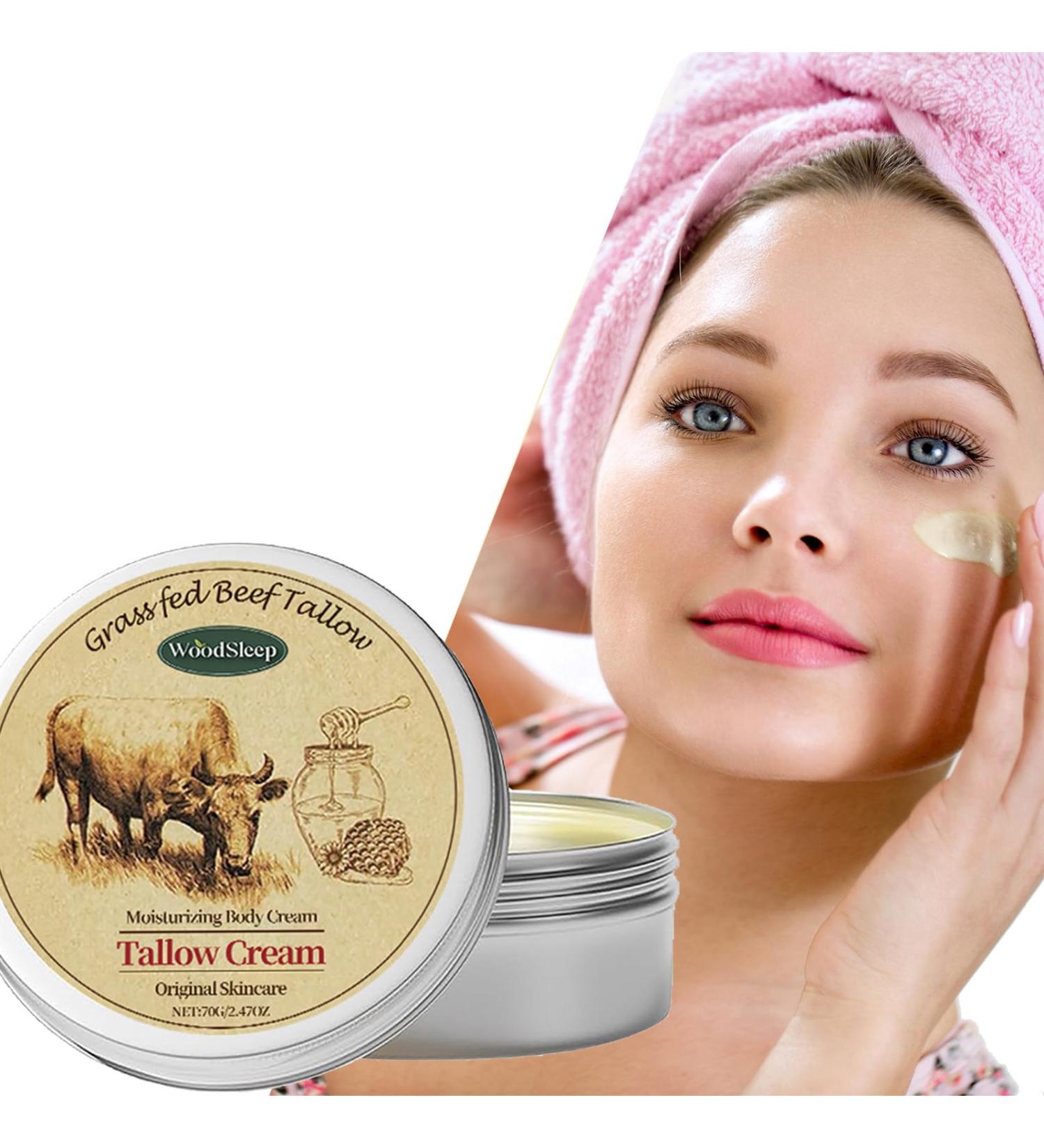 Beef Tallow for Face Grass Fed Beef Tallow Organic Beef Tallow Balm Face Moisturizer for All Purpose Balm Natural Beef Tallow Lotion for Skin Care (A) 2.5 Ounce (Pack of 1) - Buy Online on GoSupps.com