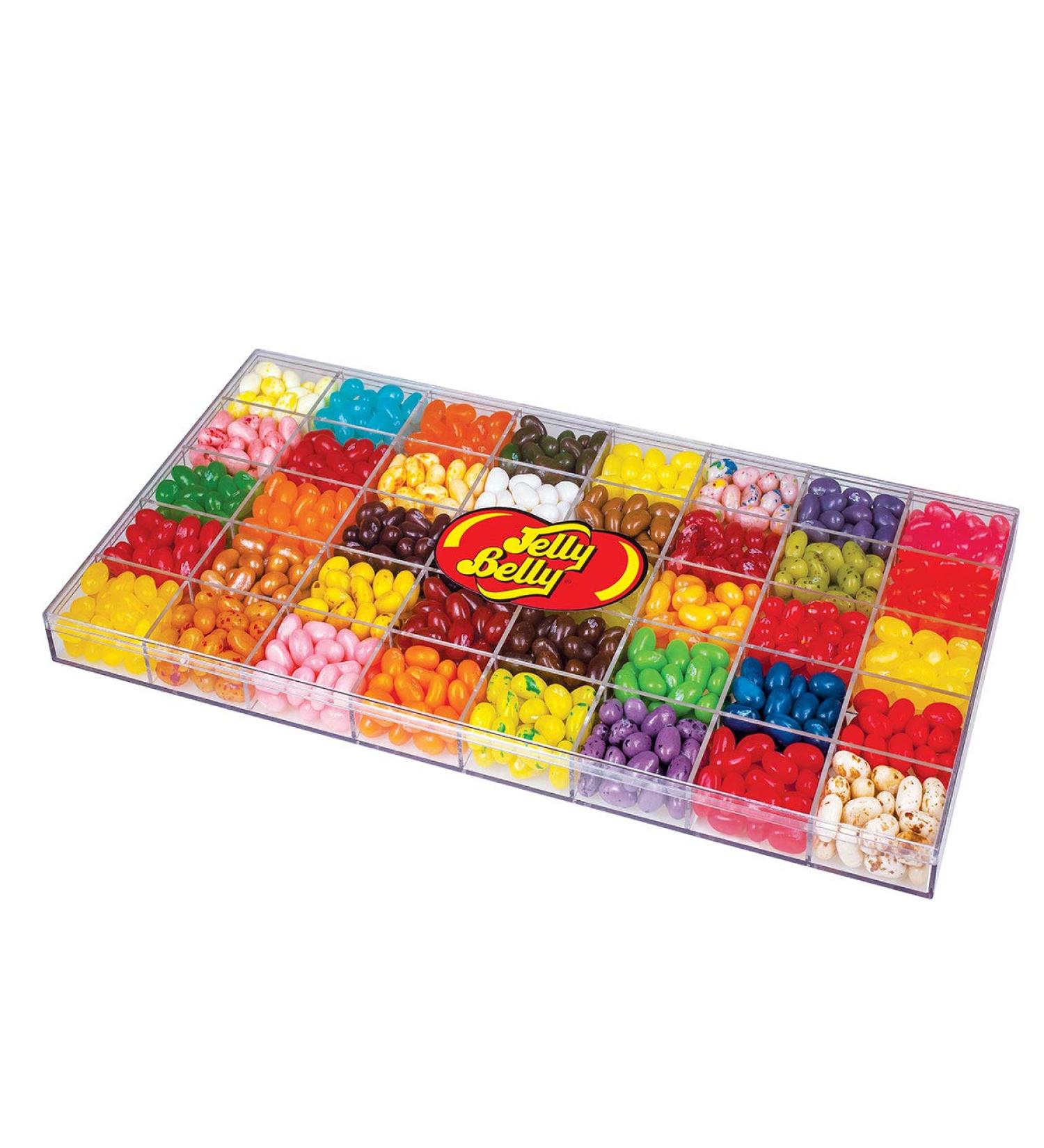 Jelly Belly 40-Flavor Clear Gift Box - Genuine Official from the Source - Buy Online on GoSupps.com