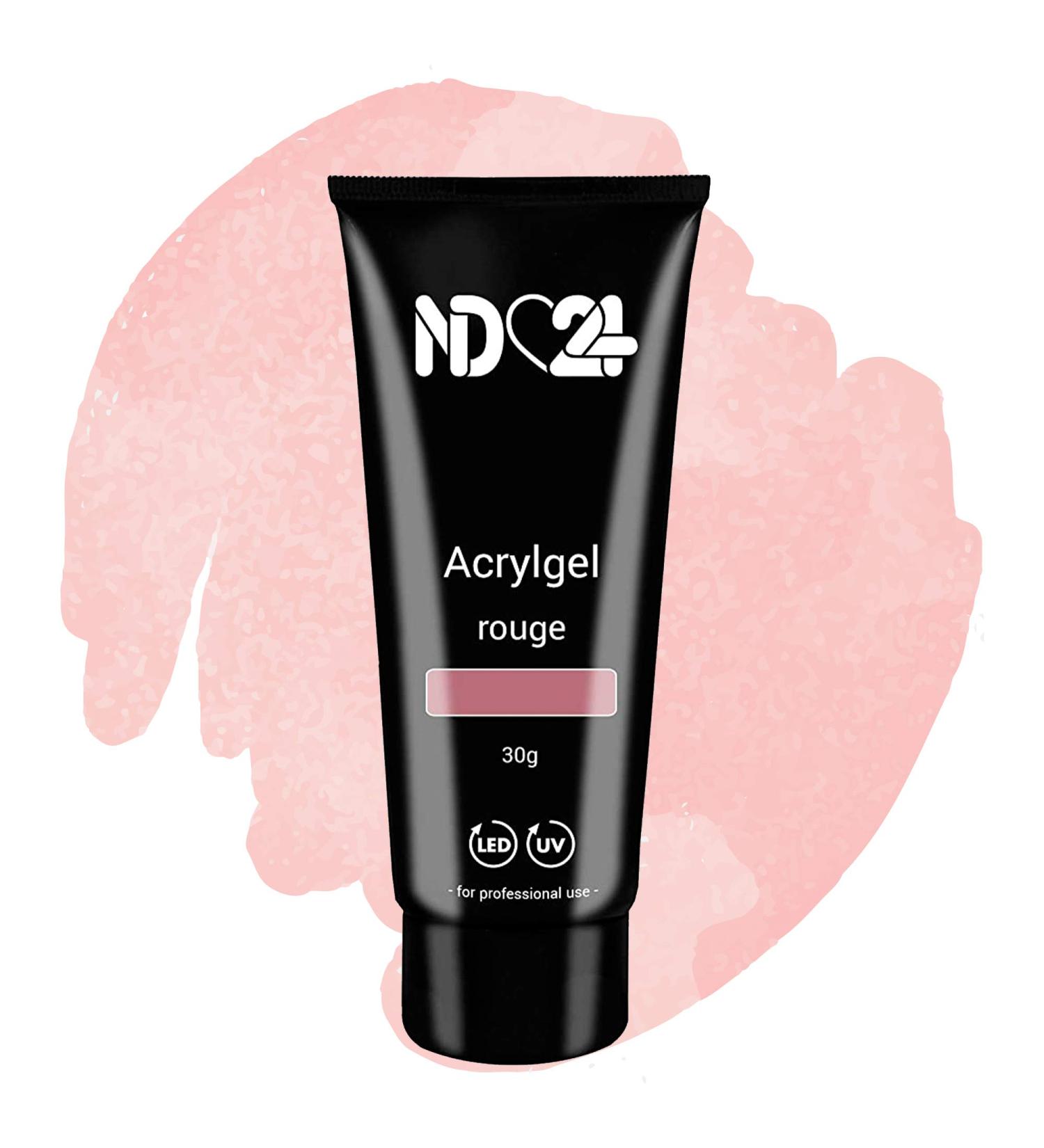 ND24 NailDesign Acrylic Gel Tube - Rouge - 30g | High-Quality Nail Art for Stunning Manicures | International Shipping Available - Buy Online on GoSupps.com