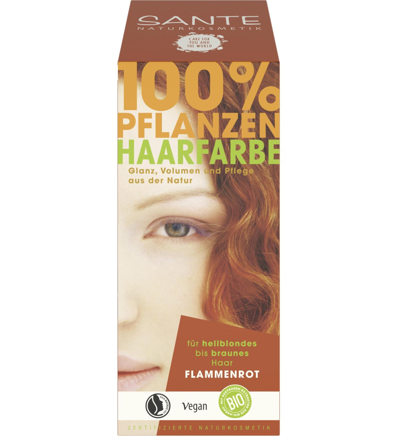 Sante herbal hair colour - flame red (2 x 100 gr) 200 g (1 pack)
