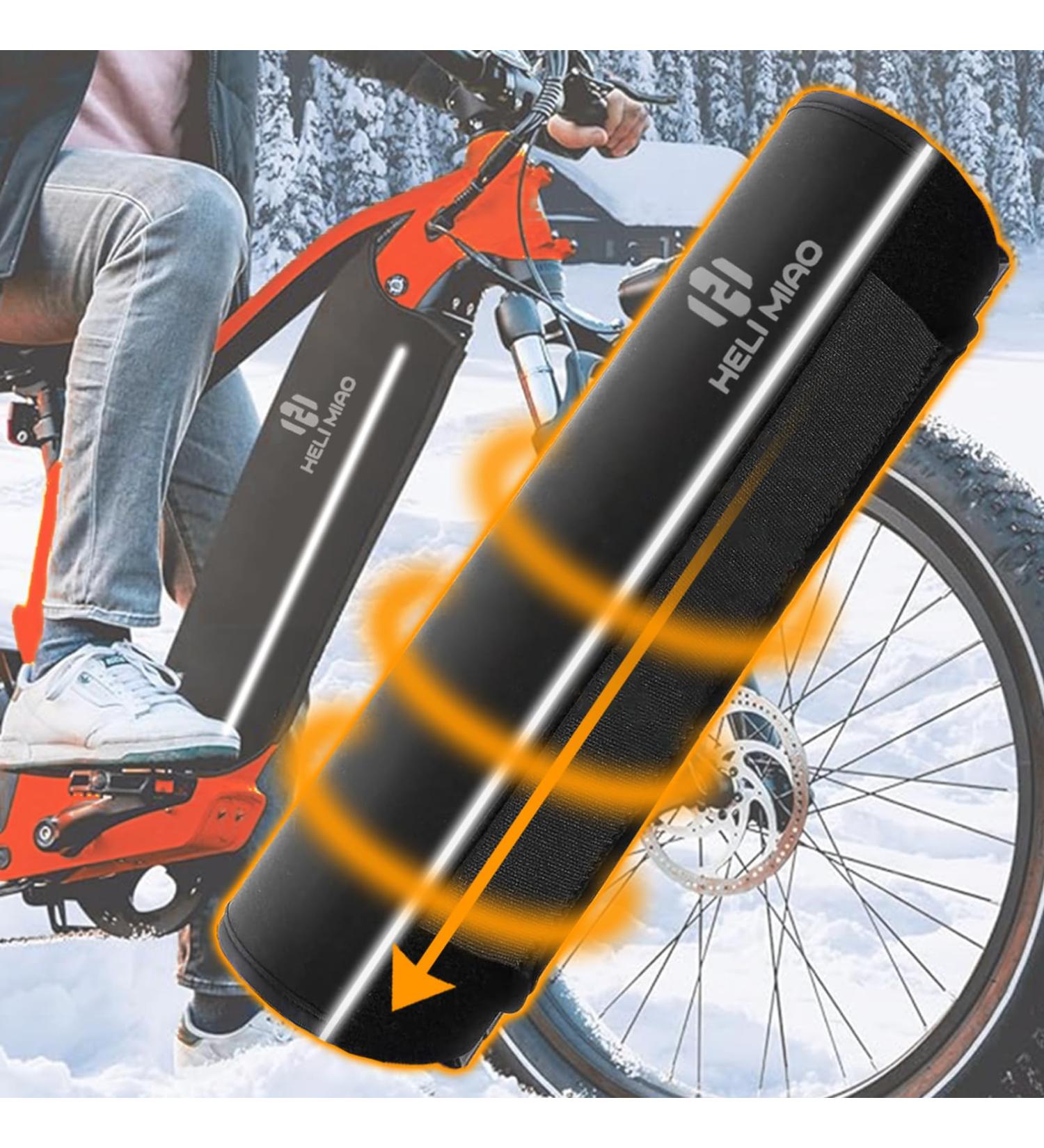 Universal E-Bike Battery Protective Cover with Reflectors - Thermal Protection for 28-42 cm Frames | Cold & Dirt Resistant Neoprene Accessories - Buy Online on GoSupps.com