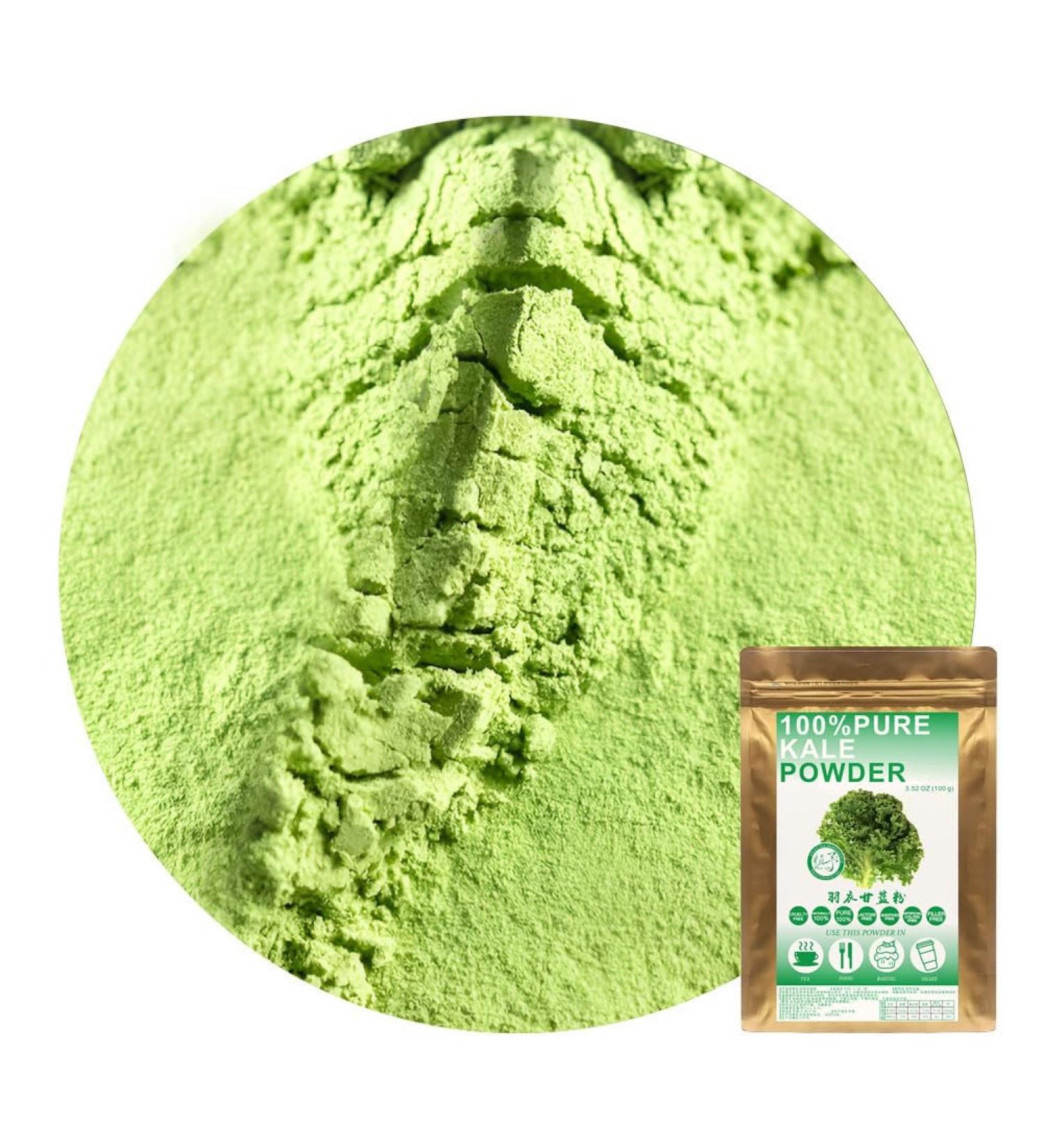 Plant Gift 100% Greens Collard Powder 100G/3.25oz Non-GMO Powder No Filler No additives Natural Chinese Flour Adds Flavor and Taste Great Flavor for Drinks 2UK-PO0037 - Buy Online on GoSupps.com