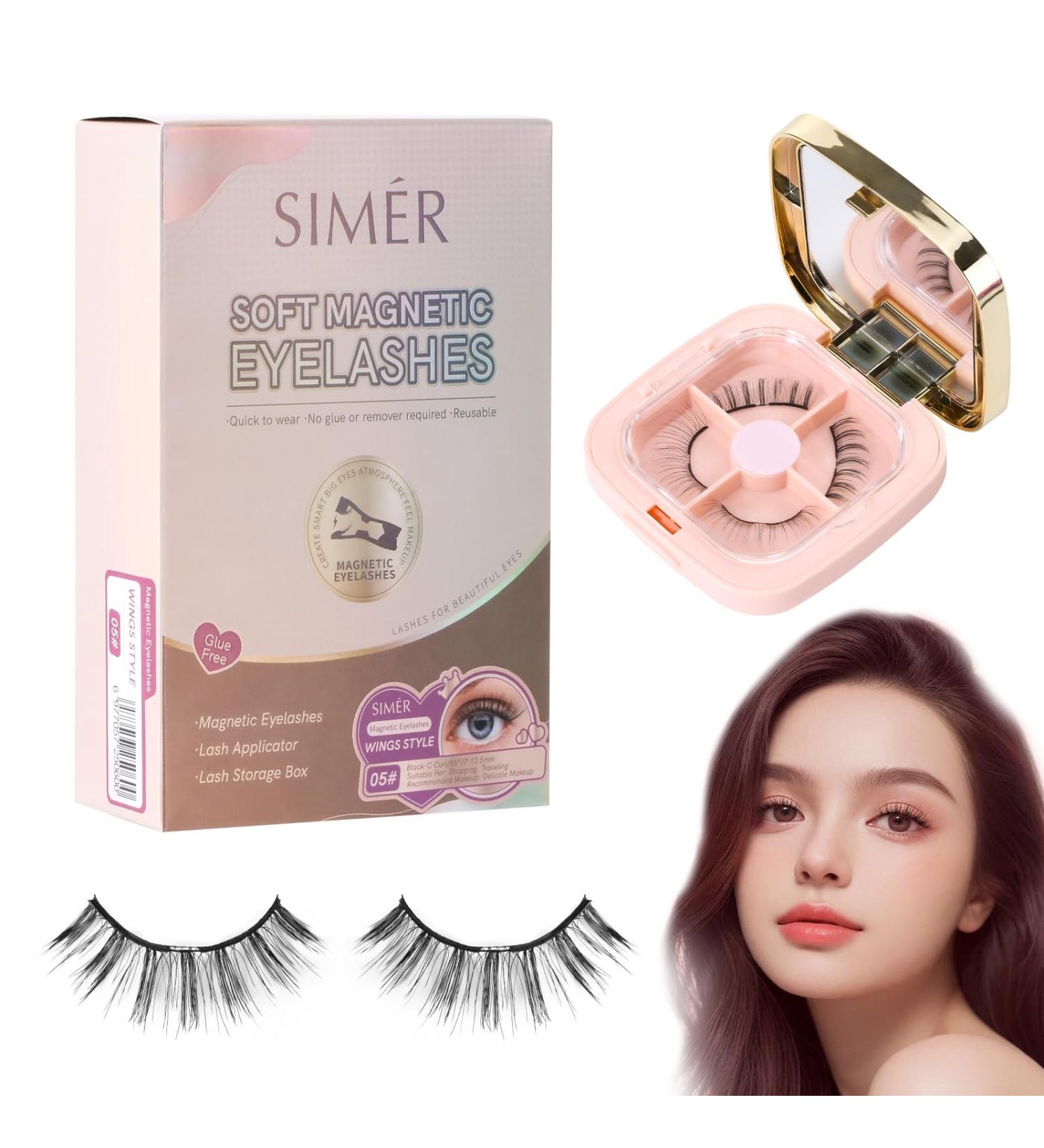 Soft Magnetic Eyelashes - Reusable Dual Magnetic Lashes Without Eyeliner | Natural Look & Easy Applicator | No Glue Needed - Style 01 01-CYMH - Buy Online on GoSupps.com
