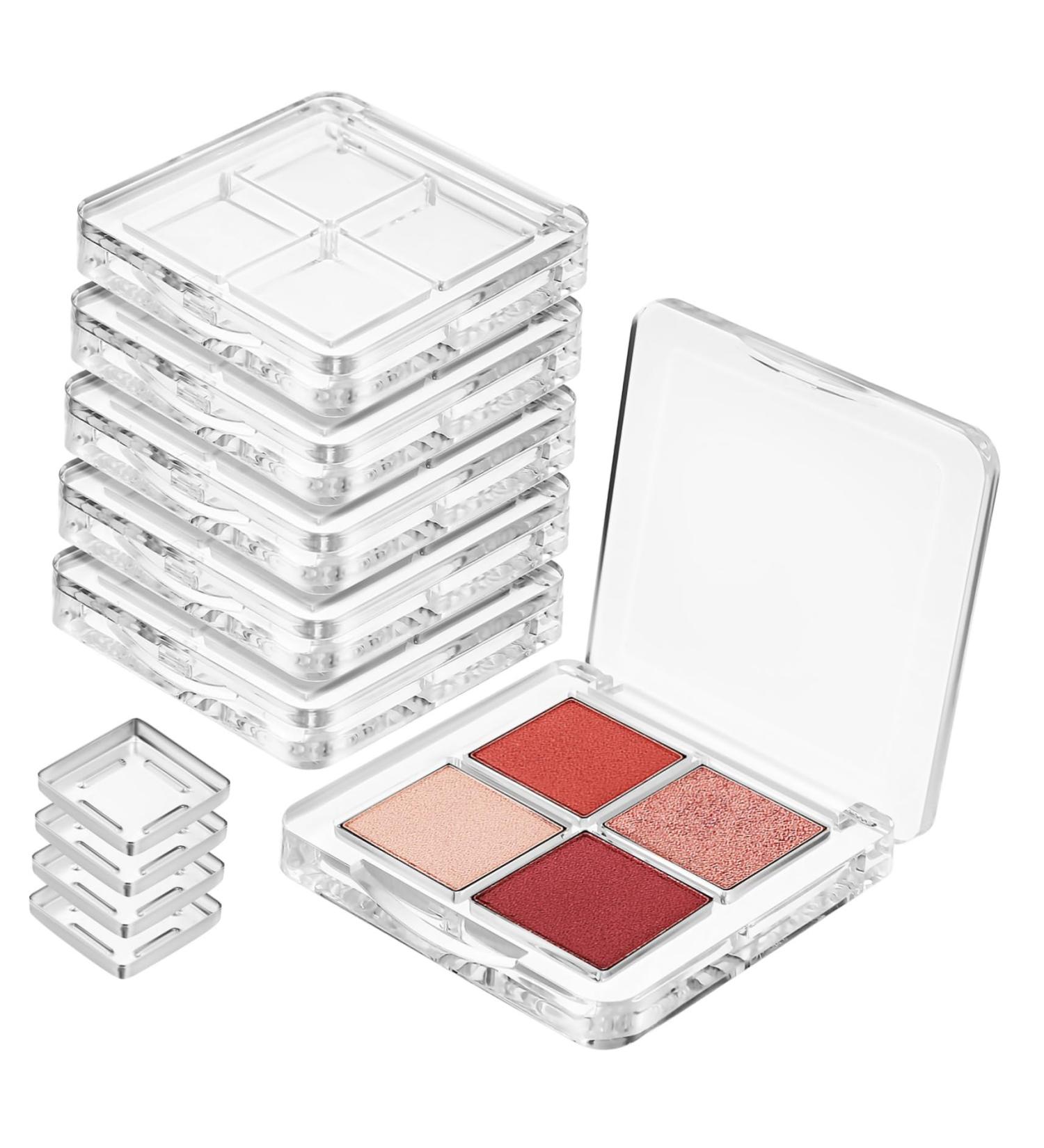 Beavorty 6 Pcs Transparent Square Eye Shadow Box Empty Eyeshadow Pallet Empty Eyeshadow Containers Plastic - Buy Online on GoSupps.com