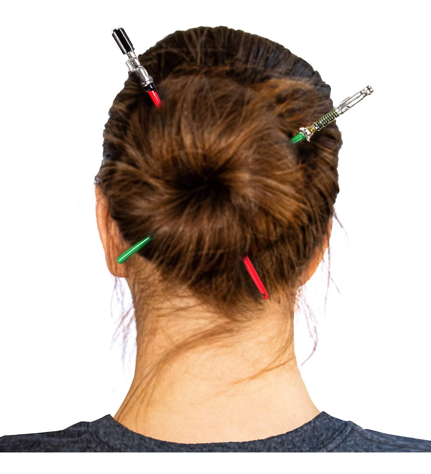 Star Wars Luke Skywalker and Darth Vader Lightsaber Hair Pins Sticks - Buy Online on GoSupps.com
