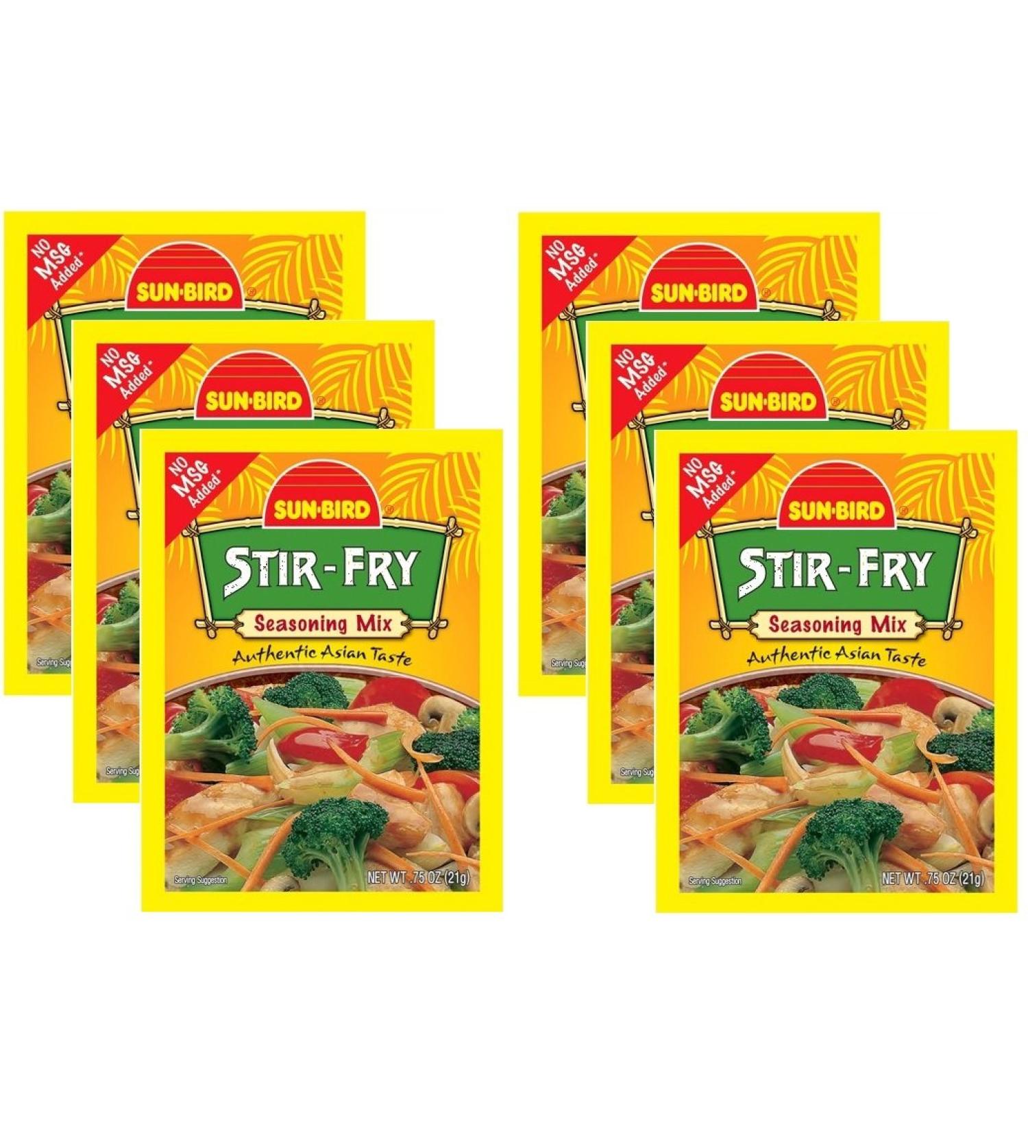 Stir Fry Seasoning Mix Packets - Authentic Asian Flavors - 0.75 Oz Each (Pack of 6) - Buy Online on GoSupps.com