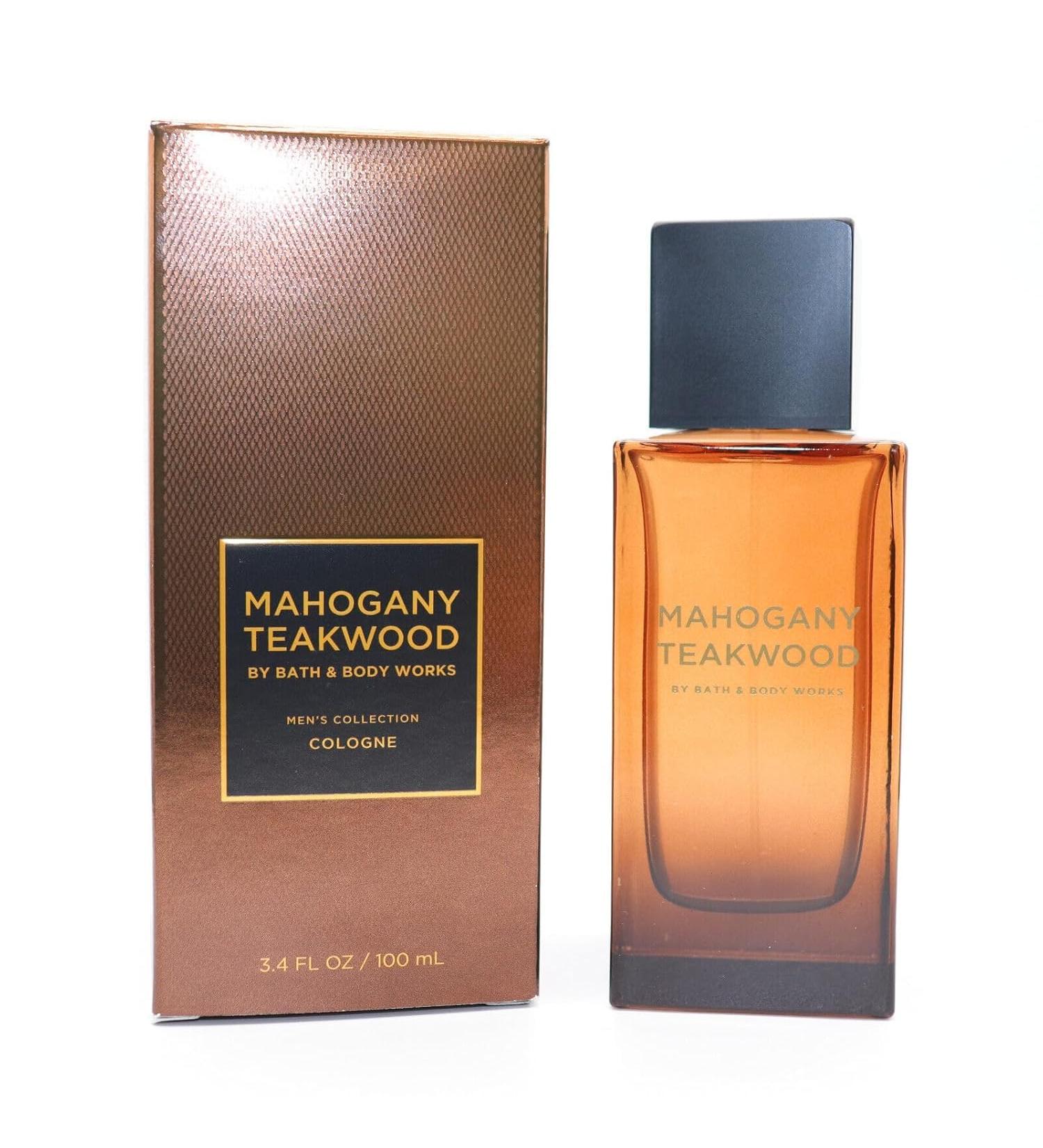 Bath and Body Men's Cologne Spray Mahogany Teakwood 3.4 oz 100ml.