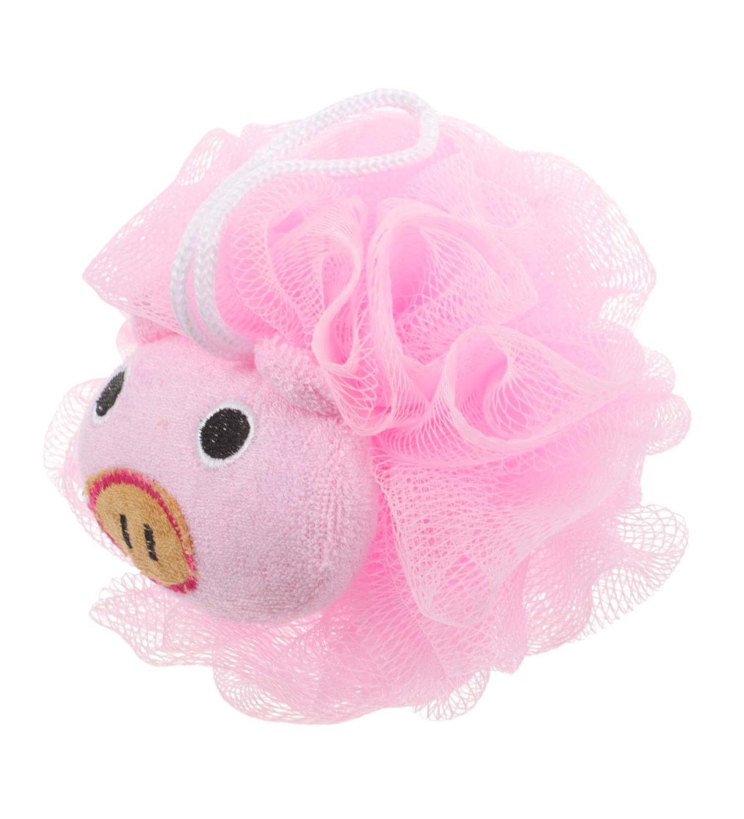 TEHAUX Body Sponge Bath Scrubber - Men's Skin Loofah & Cartoon Bath Accessories for Kids - Ideal Shower Loofah & Bath Ball - Buy Online on GoSupps.com