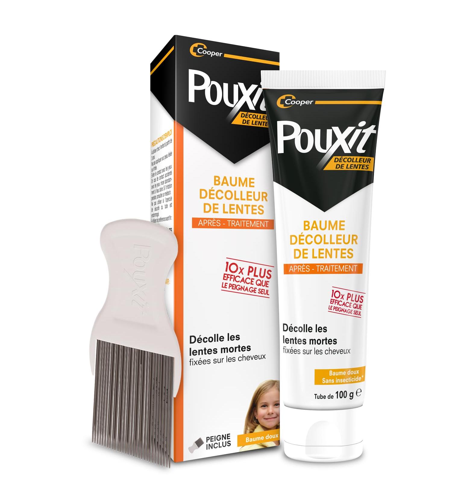 POUXIT - Baume d colleur de lentes - Peigne inclus - 10 fois plus efficace que le peignage seul - 100ml Unique - Buy Online on GoSupps.com