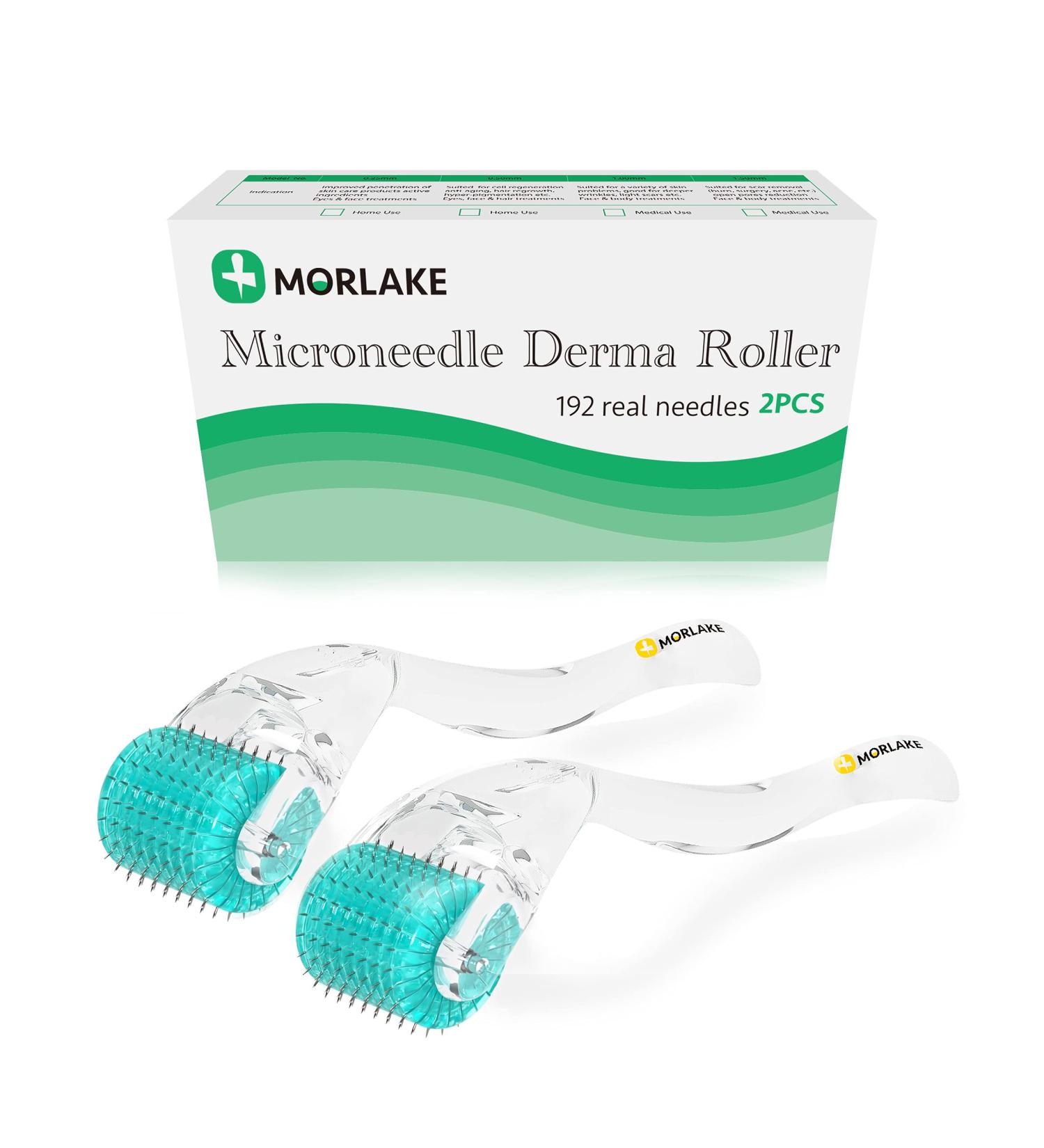 Morlake 0.25mm Microneedling Derma Roller with Real Needle Individual Micro Needles - 2 Pack - Buy Online on GoSupps.com