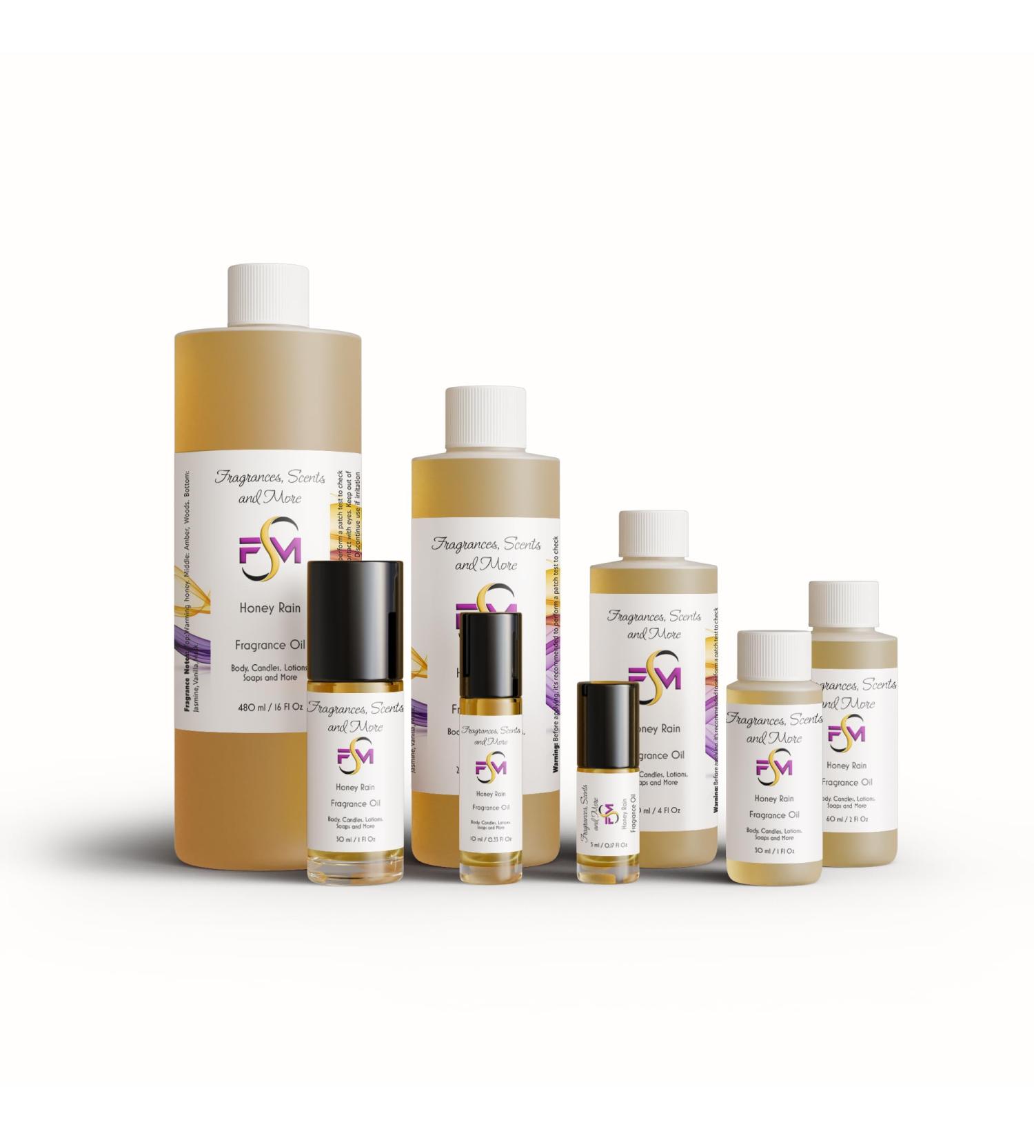 Honey Rain Fragrance Oil - 0.33 Fl Oz Glass Roll-On | Premium Scent for Relaxation & Aromatherapy  - Buy Online on GoSupps.com