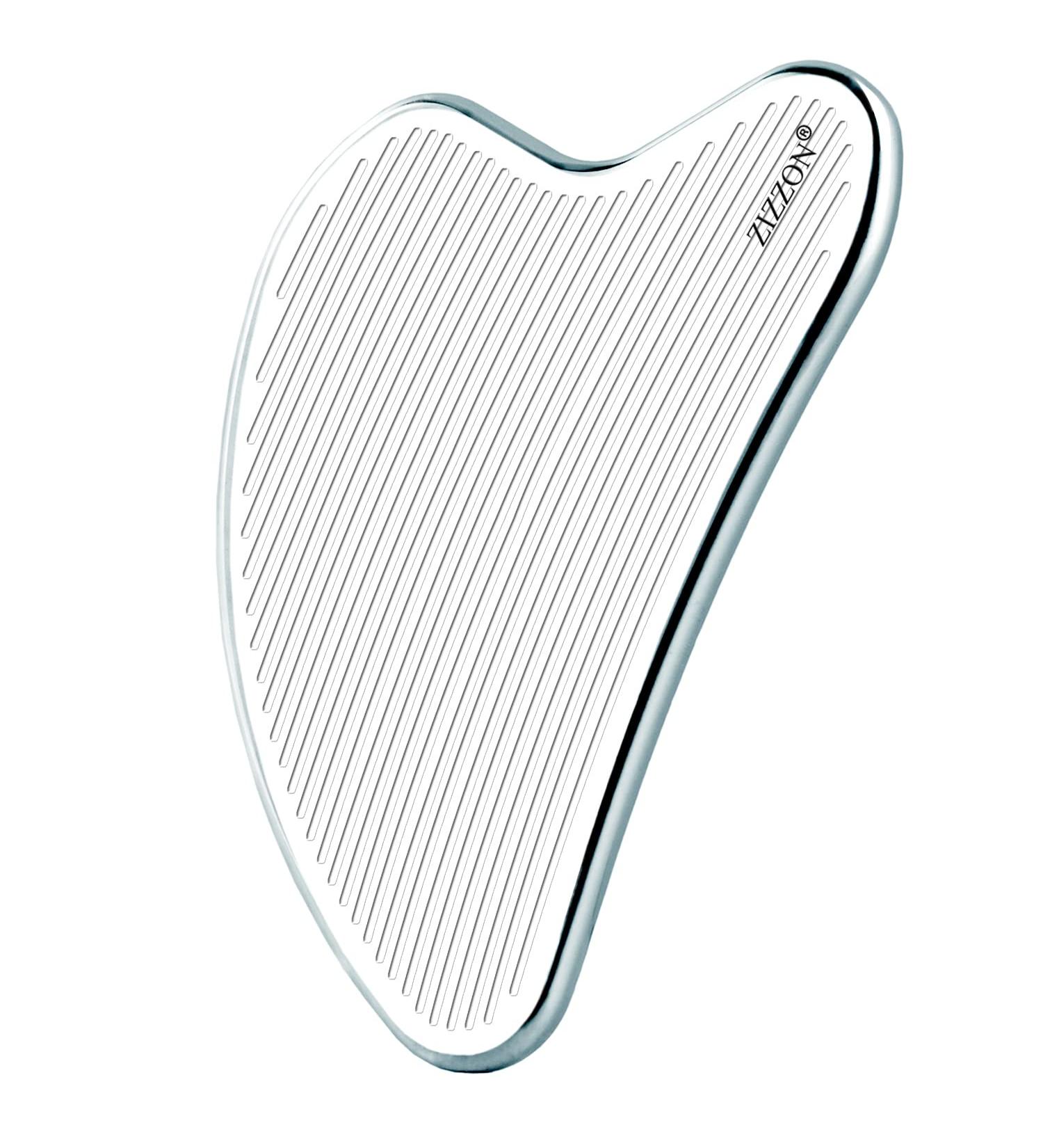 ZIZZON Titanium Gua Sha Facial Tool - Face Massage for Skin Tightening & Beauty | Includes Travel Pouch - Buy Online on GoSupps.com