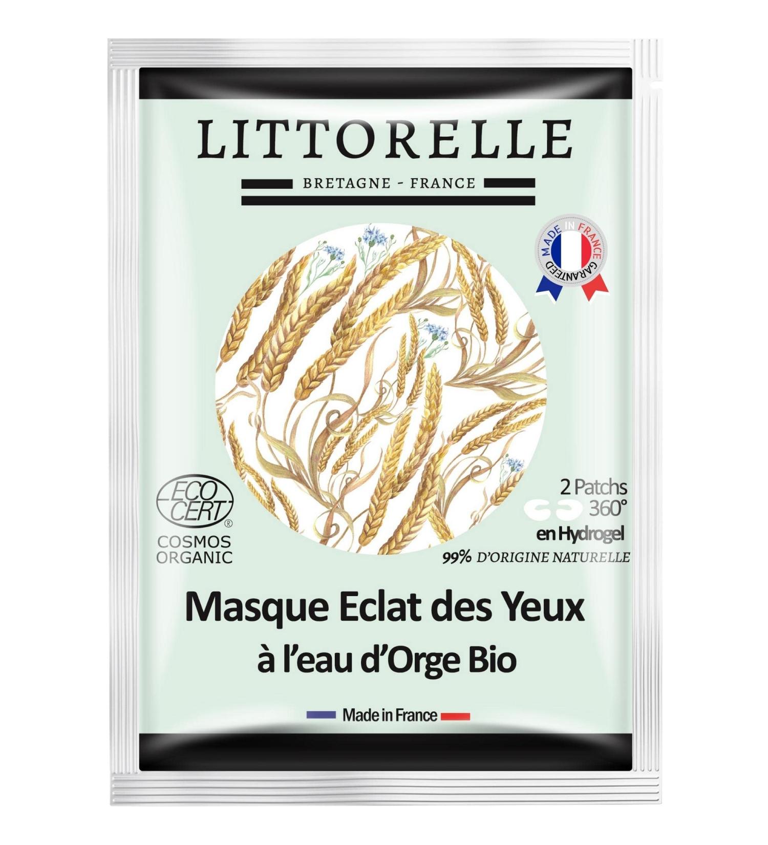 Littorelle Bio Eye Mask - 99% Natural Anti-Aging Dark Circle Remedy - Made in France 360 Hydrating Eye Patch - 1 Piece - Buy Online on GoSupps.com