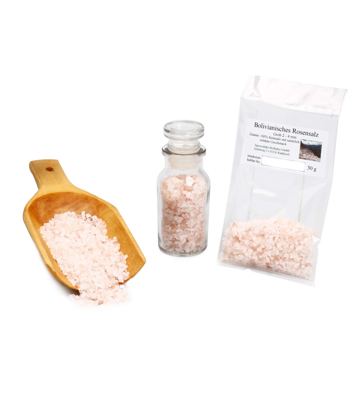  Feine W rze Bolivian Coarse Rose Salt 2-4 mm 30 g - Buy Online on GoSupps.com