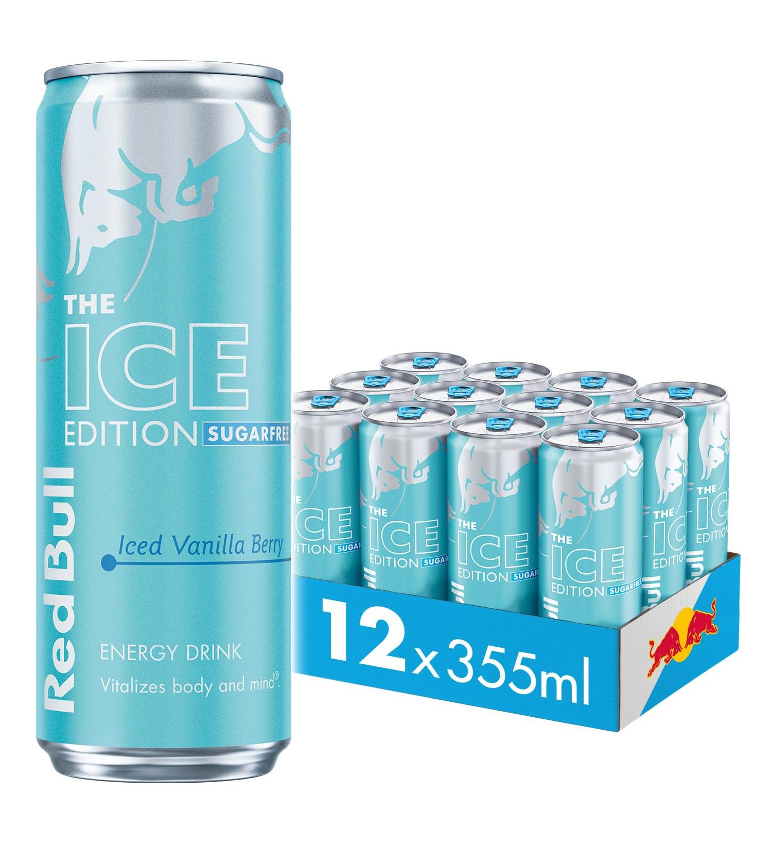 Red Bull Winter Iced Vanilla Berry Edition Sugar Free 12 x355 ml - Buy Online on GoSupps.com